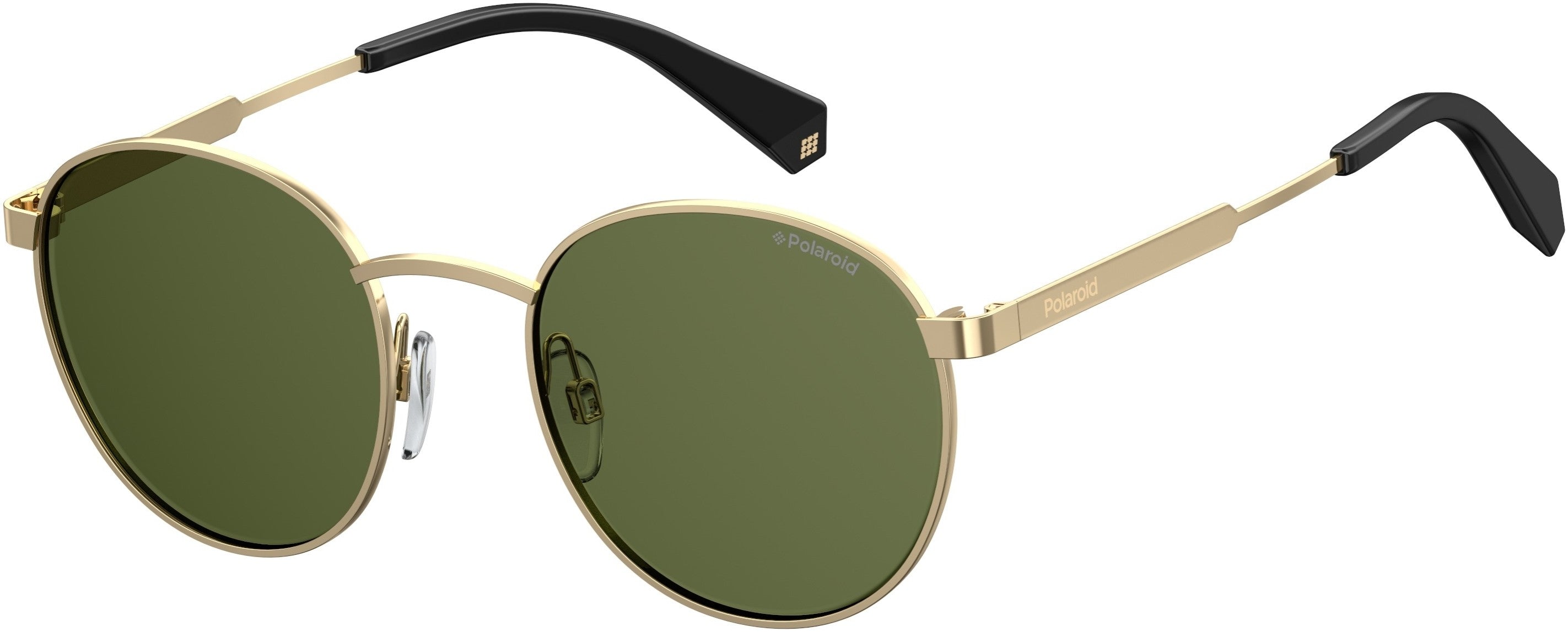 Polaroid Core Polaroid 2053/S Oval Modified Sunglasses 0PEF-0PEF  Gold Green (UC Green Polarized)