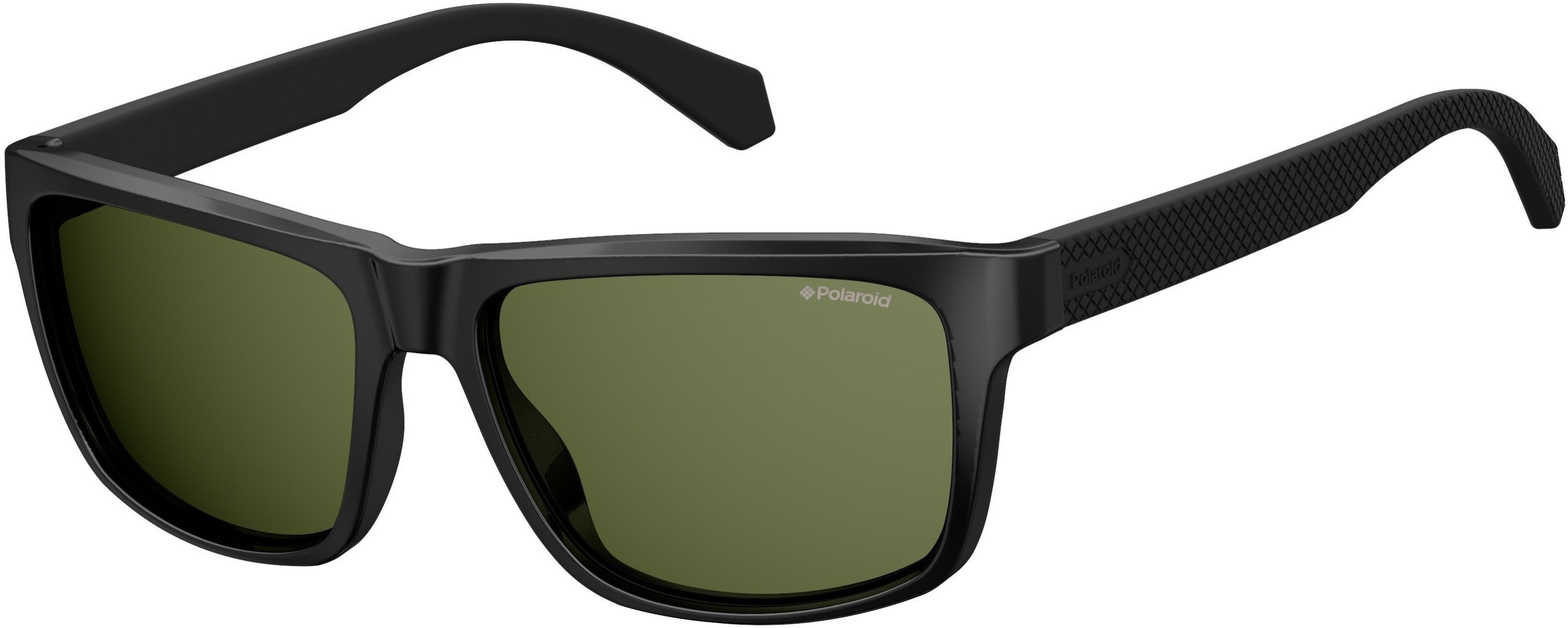 Polaroid Core Polaroid 2058/S Rectangular Sunglasses 0003-0003  Matte Black (M9 Gray Pz)