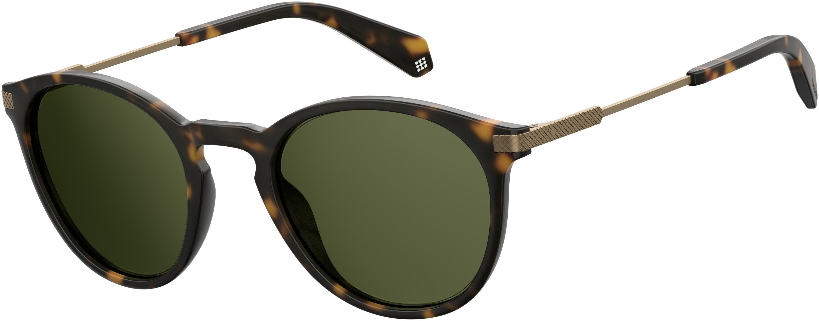 Polaroid Core Polaroid 2062/S Oval Modified Sunglasses 0N9P-0N9P  Matte Havana (UC Green Polarized)