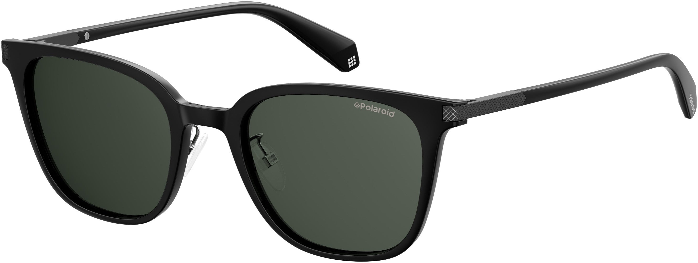 Polaroid Core Polaroid 2072/F/s/X Rectangular Sunglasses 0807-0807  Black (M9 Gray Pz)