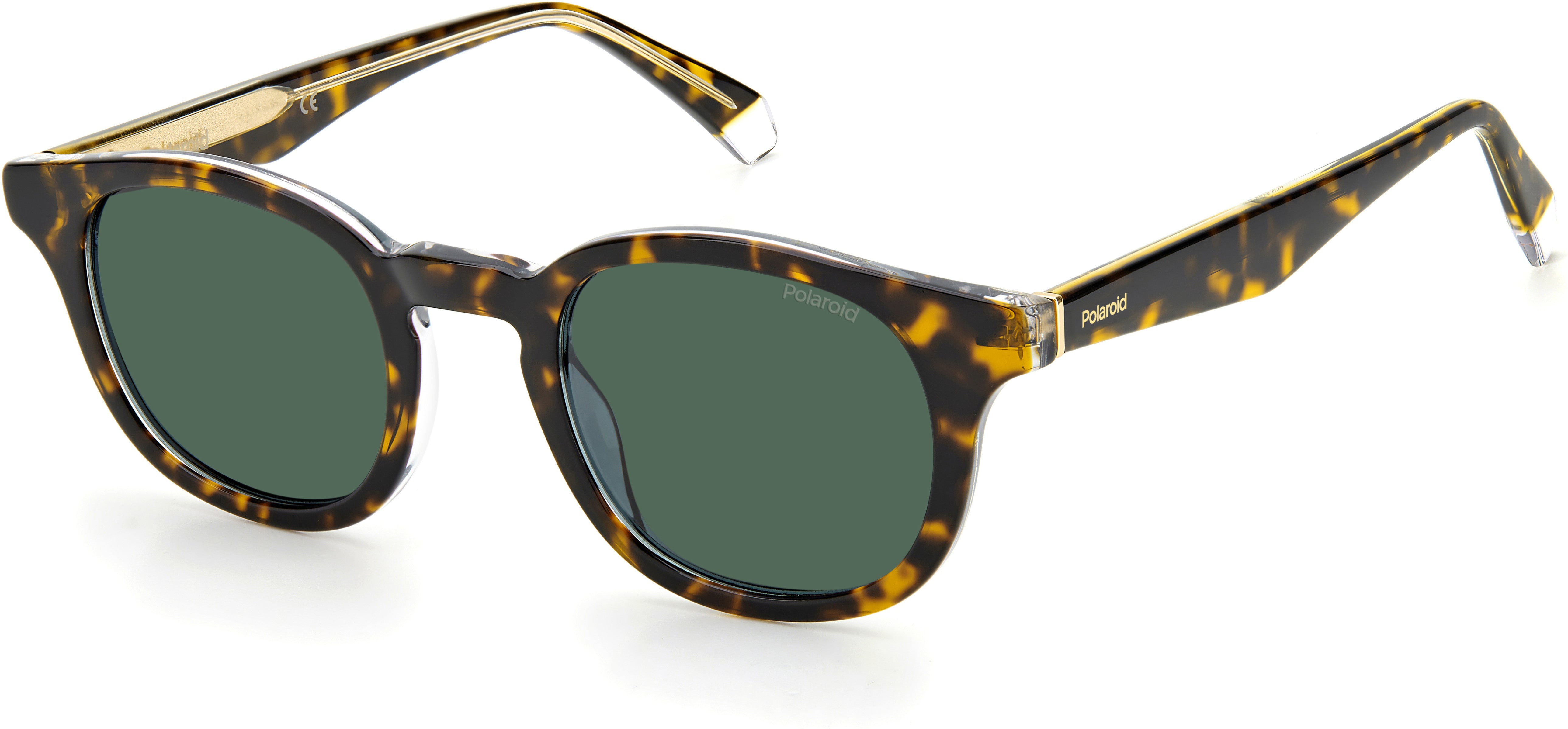 Polaroid Core Polaroid 2103/S/X Tea Cup Sunglasses 0KRZ-0KRZ  Havana Crystal (UC Green Polarized)