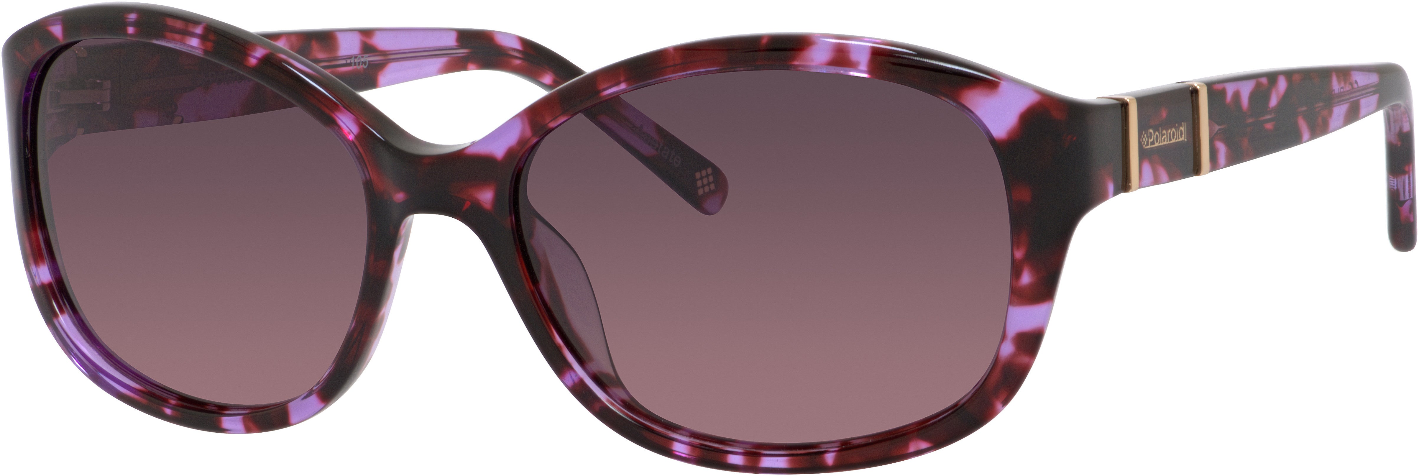 Polaroid Core Polaroid 4019/S Rectangular Sunglasses 0NNQ-0NNQ  Violet Havana (JR Burgundy Gradient)
