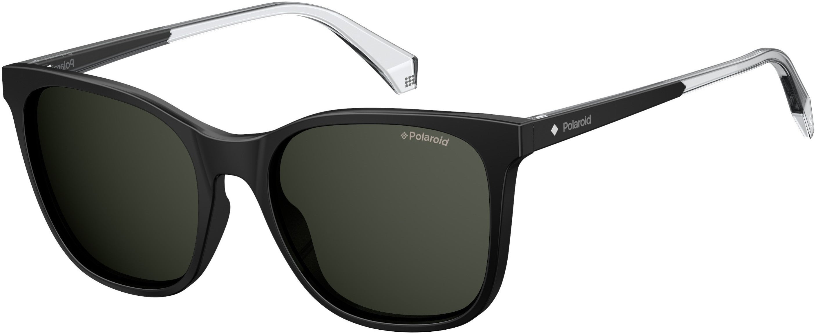 Polaroid Core Polaroid 4059/S Square Sunglasses 0807-0807  Black (M9 Gray Pz)