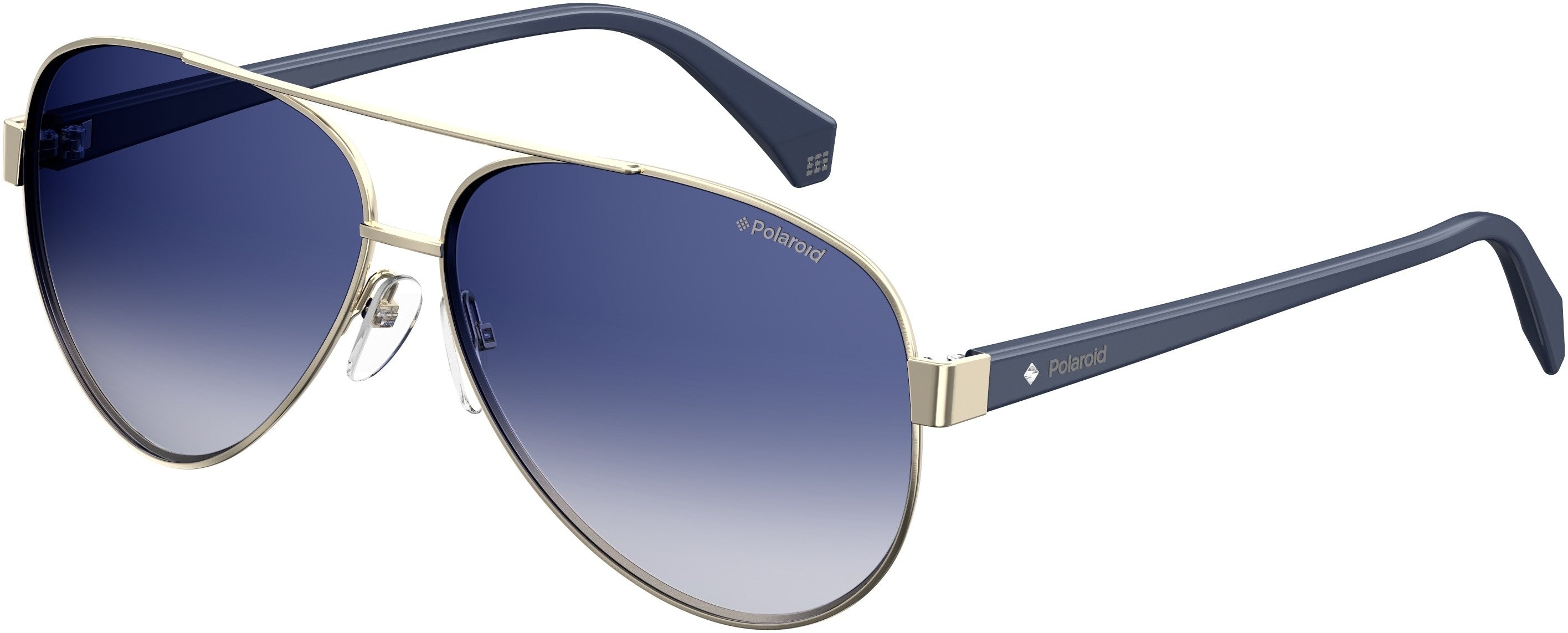 Polaroid Core Polaroid 4061/S Aviator Sunglasses 03YG-03YG  Lgh Gold (Z7 Blue Gradient Polarized)