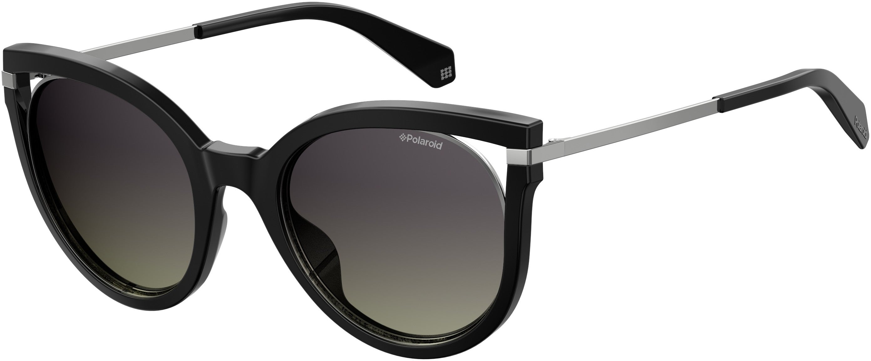 Polaroid Core Polaroid 4067/S Oval Modified Sunglasses 0807-0807  Black (WJ Gray Sf Pz)