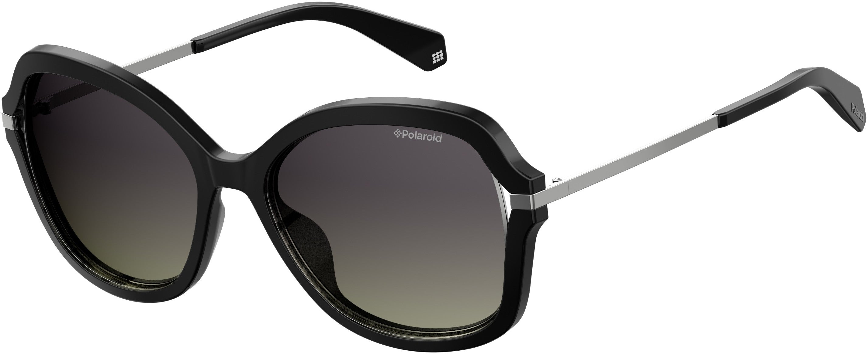 Polaroid Core Polaroid 4068/S Square Sunglasses 0807-0807  Black (WJ Gray Sf Pz)