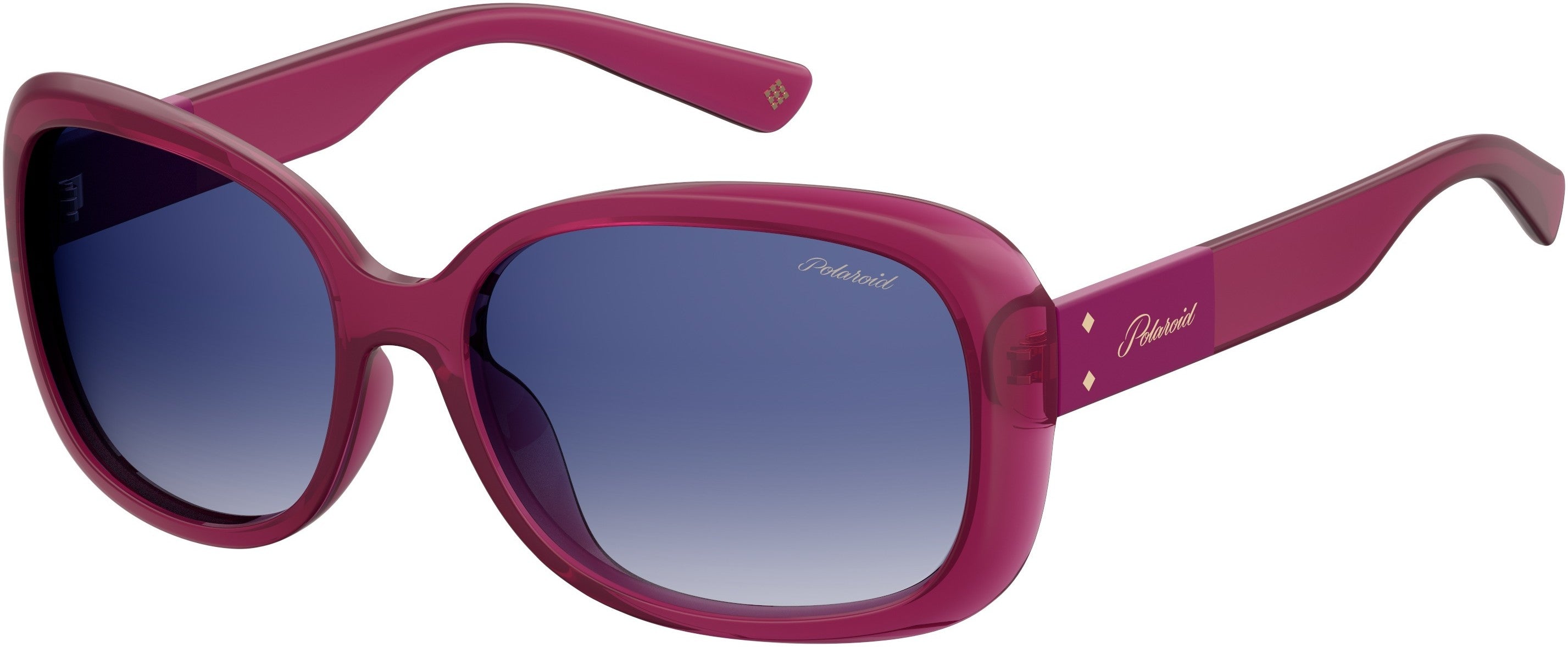 Polaroid Core Polaroid 4069/G/s/X Square Sunglasses 0LHF-0LHF  Opal Burgundy (Z7 Blue Gradient Polarized)