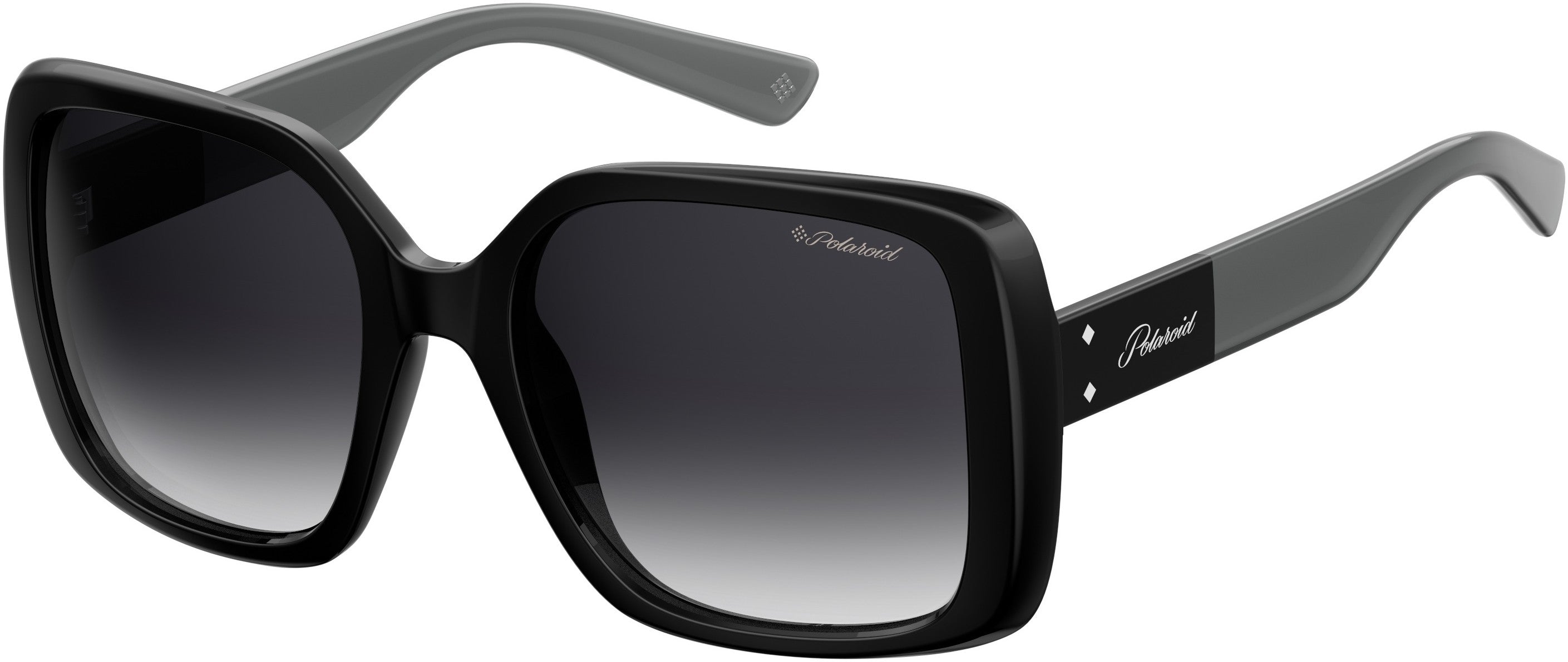 Polaroid Core Polaroid 4072/S Square Sunglasses 0807-0807  Black (WJ Gray Sf Pz)