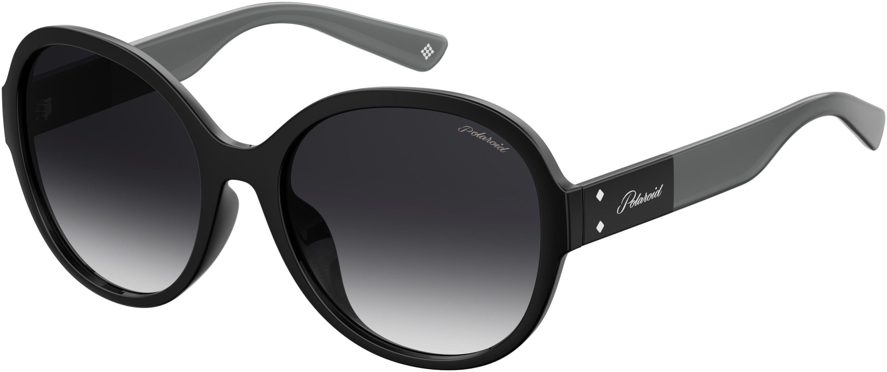 Polaroid Core Polaroid 4073/F/S Oval Modified Sunglasses 0807-0807  Black (WJ Gray Sf Pz)