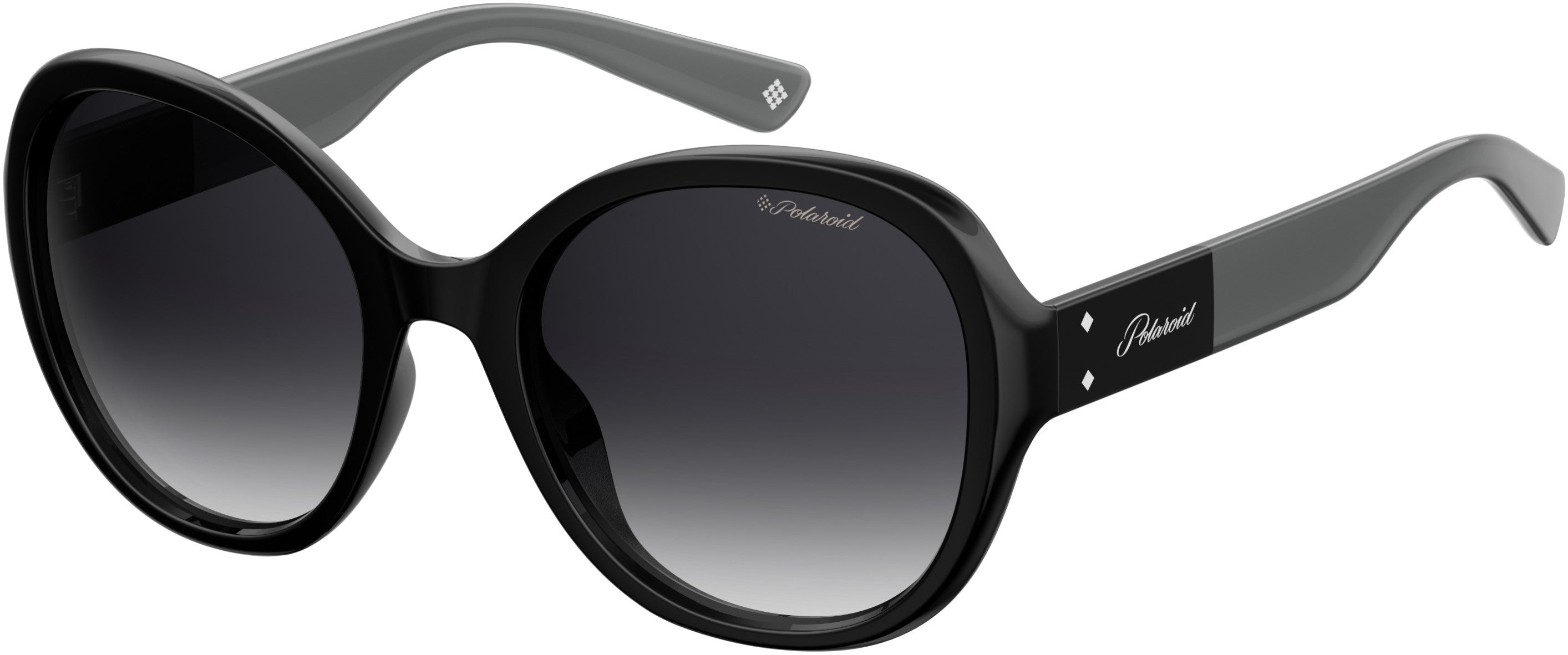 Polaroid Core Polaroid 4073/S Oval Modified Sunglasses 0807-0807  Black (WJ Gray Sf Pz)