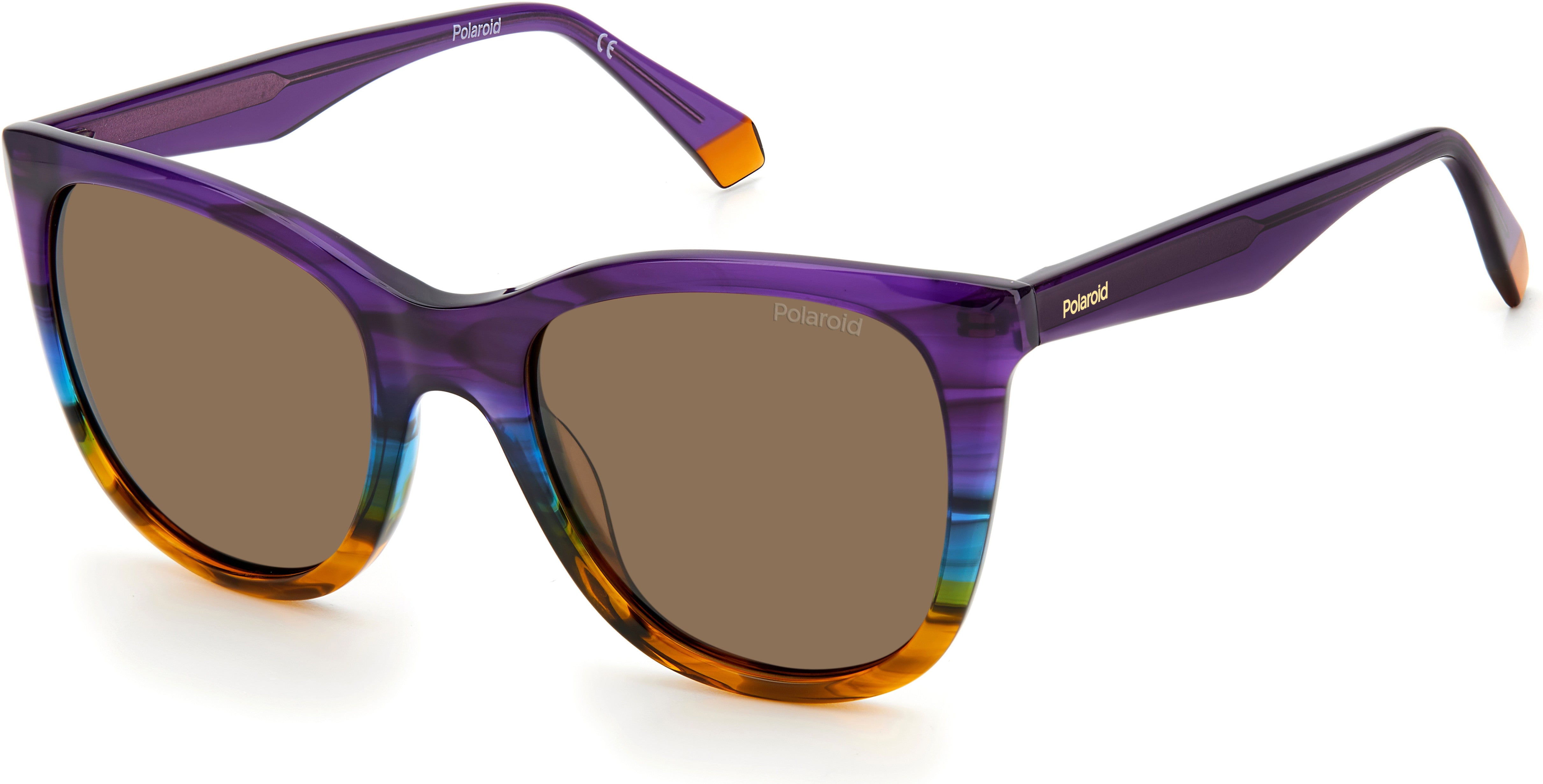 Polaroid Core Polaroid 4096/S/X Square Sunglasses 0DKT-0DKT  Violet Az Violet (SP Bronze Pz)