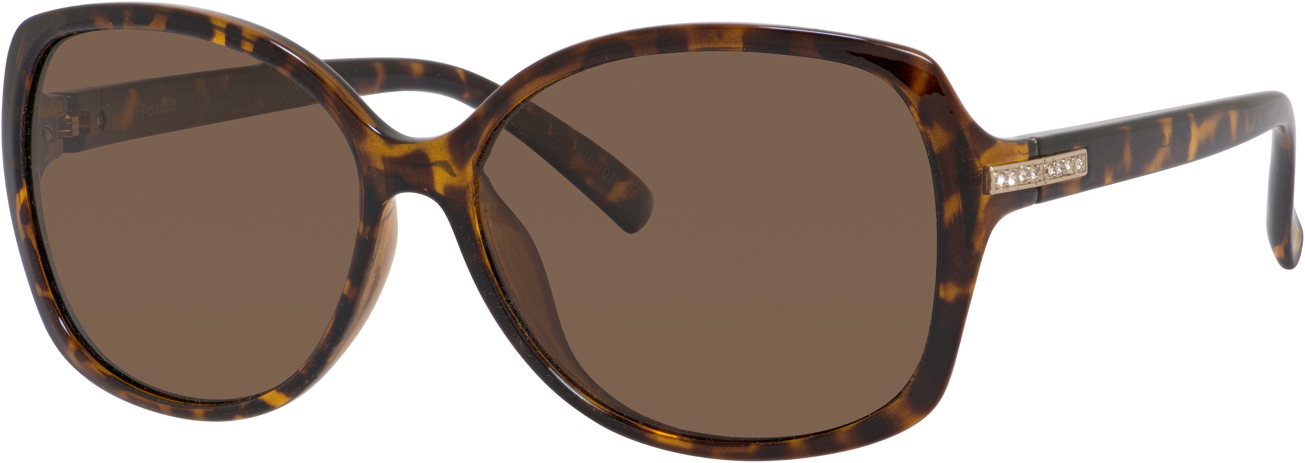 Polaroid Core Polaroid 5011/S Rectangular Sunglasses 0V08-0V08  Havana (IG Brown Polarized)