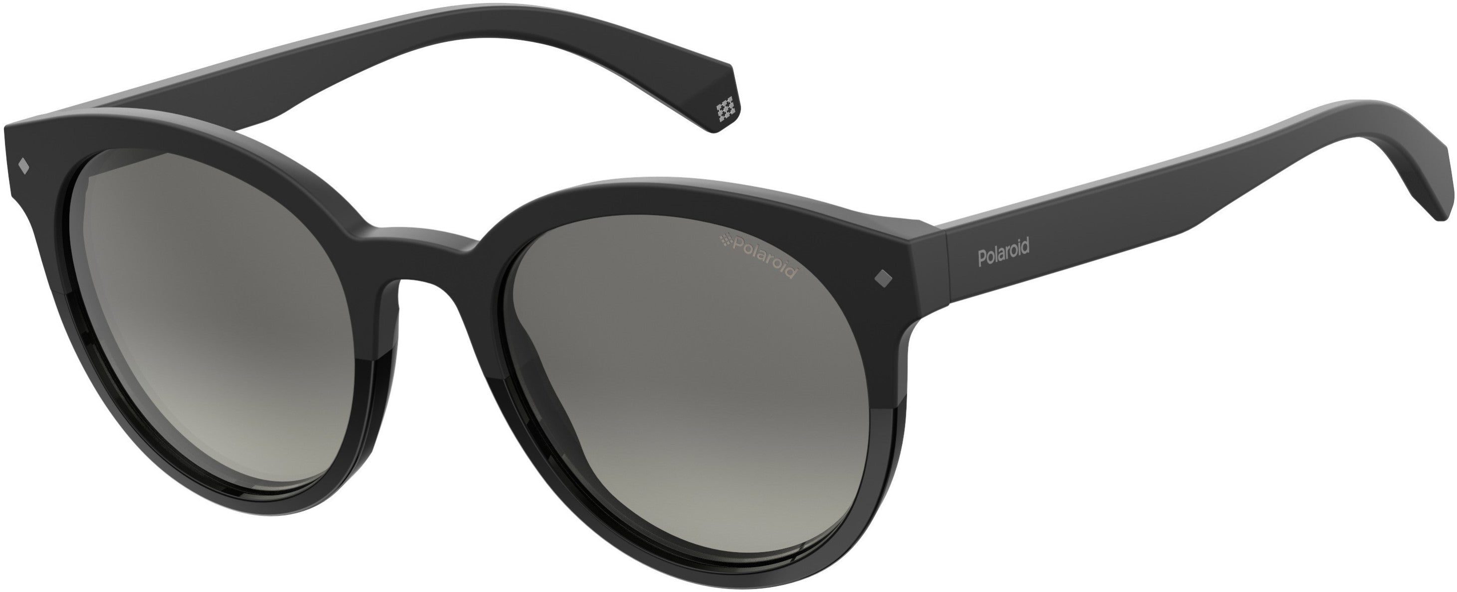 Polaroid Core Polaroid 6043/S Oval Modified Sunglasses 0807-0807  Black (WJ Gray Sf Pz)