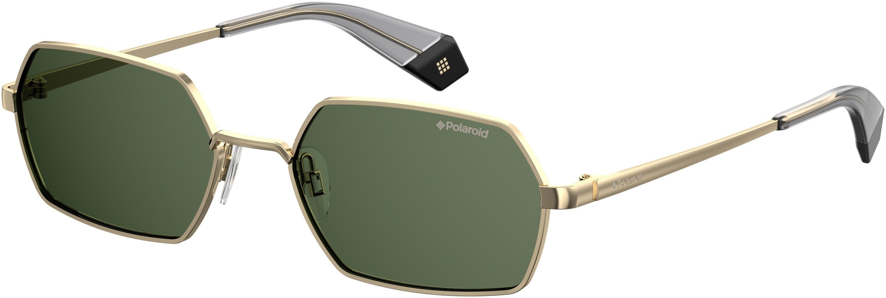 Polaroid Core Polaroid 6068/S Special Shape Sunglasses 0PEF-0PEF  Gold Green (UC Green Polarized)