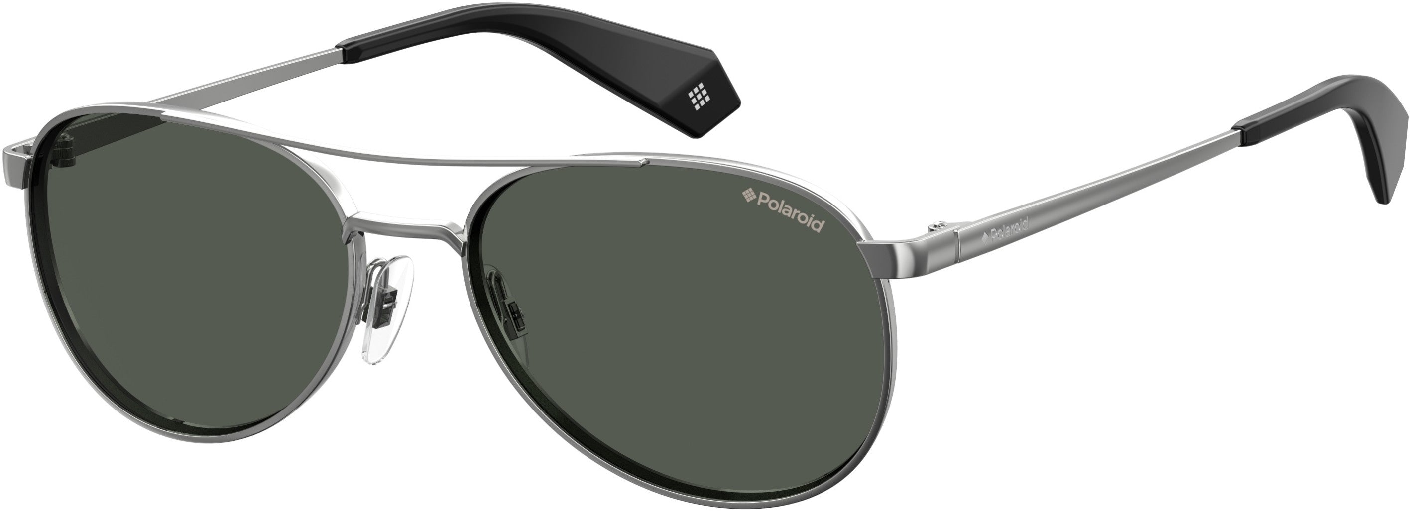 Polaroid Core Polaroid 6070/S/X Oval Modified Sunglasses 06LB-06LB  Ruthenium (M9 Gray Pz)