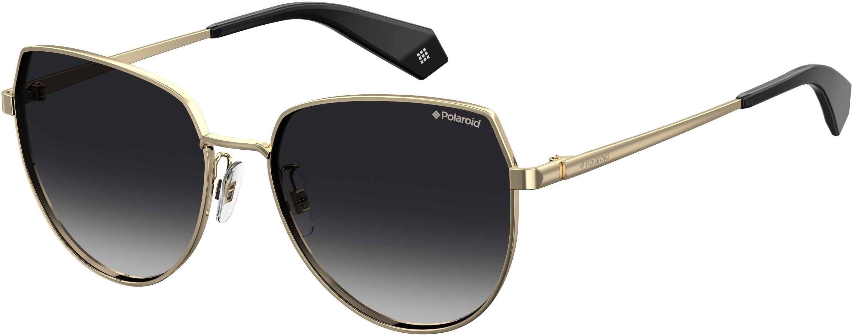 Polaroid Core Polaroid 6073/F/s/X Square Sunglasses 0J5G-0J5G  Gold (WJ Gray Sf Pz)