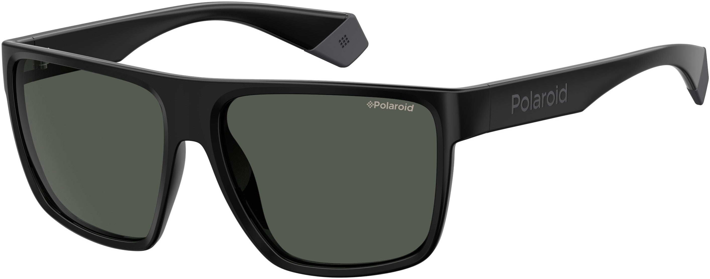 Polaroid Core Polaroid 6076/S Square Sunglasses 0807-0807  Black (M9 Gray Pz)