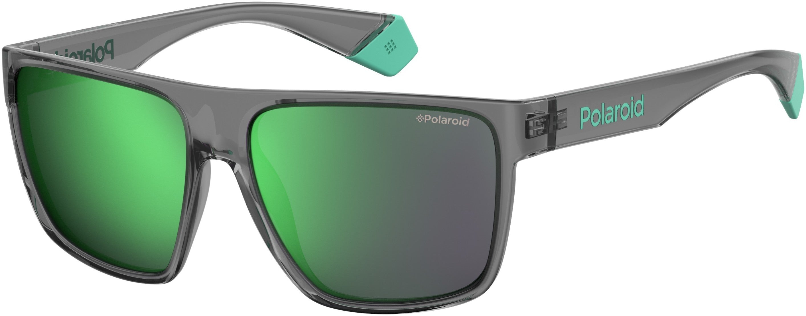 Polaroid Core Polaroid 6076/S Square Sunglasses 0KB7-0KB7  Gray (5Z Green Ml Pz)