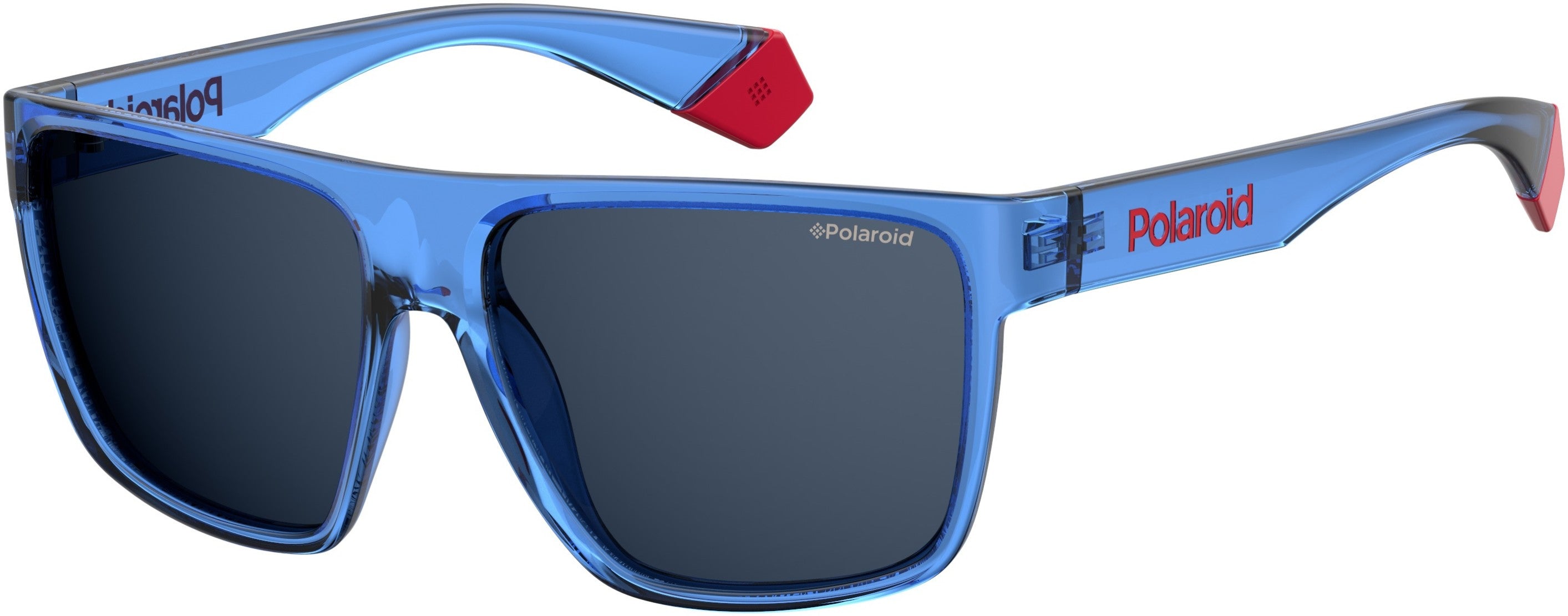 Polaroid Core Polaroid 6076/S Square Sunglasses 0PJP-0PJP  Blue (C3 Blue Polarized)