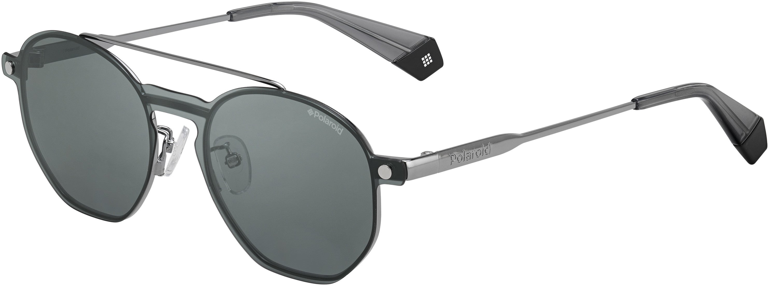Polaroid Core Polaroid 6083/G/cs Square Sunglasses 0KB7-0KB7  Gray (M9 Gray Pz)