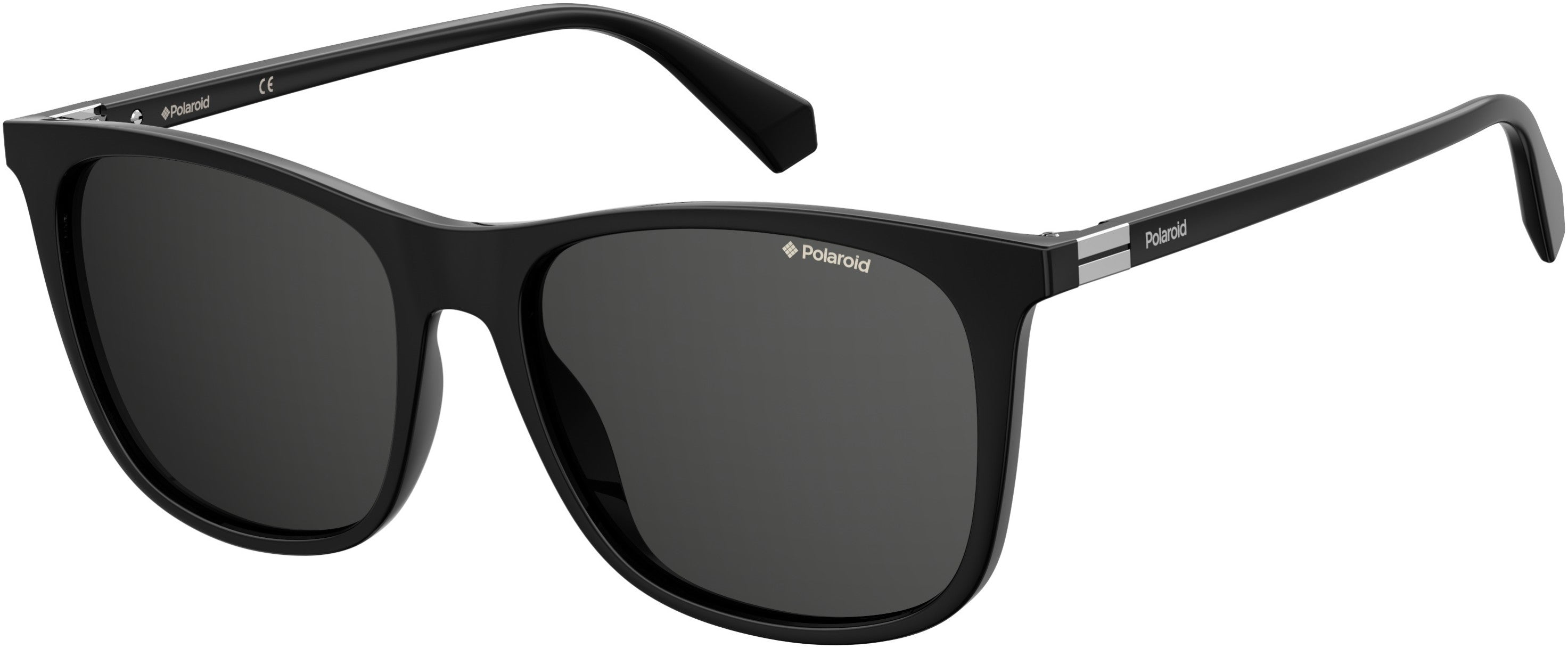Polaroid Core Polaroid 6103/S/X Square Sunglasses 0807-0807  Black (M9 Gray Pz)
