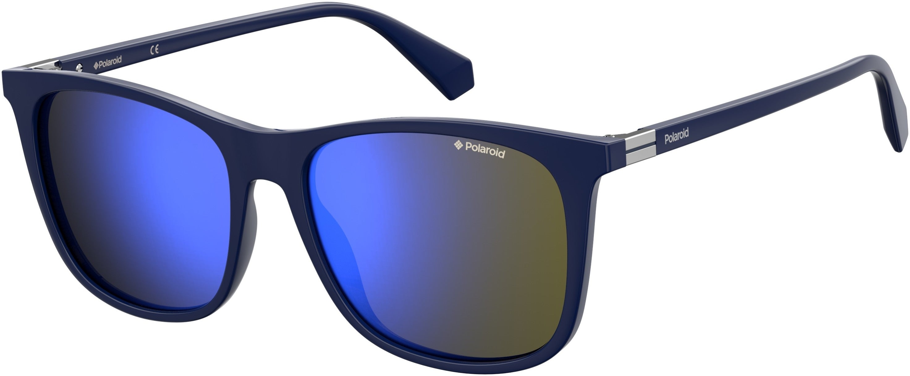 Polaroid Core Polaroid 6103/S/X Square Sunglasses 0PJP-0PJP  Blue (5X Blue Mirror Pz)