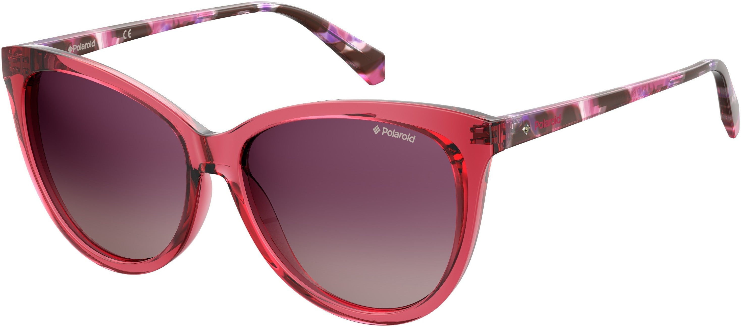 Polaroid Core Polaroid 6104/S/X Cat Eye/butterfly Sunglasses 0VA4-0VA4  Cherr Havana (JR Burgundy Gradient)