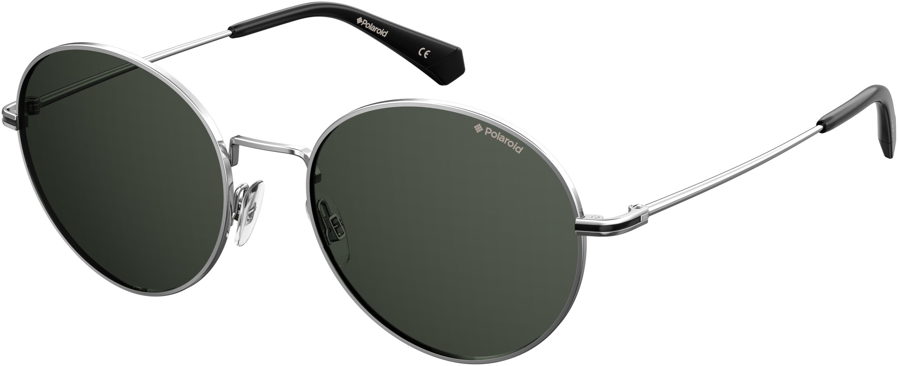 Polaroid Core Polaroid 6105/S/X Oval Modified Sunglasses 0010-0010  Palladium (M9 Gray Pz)