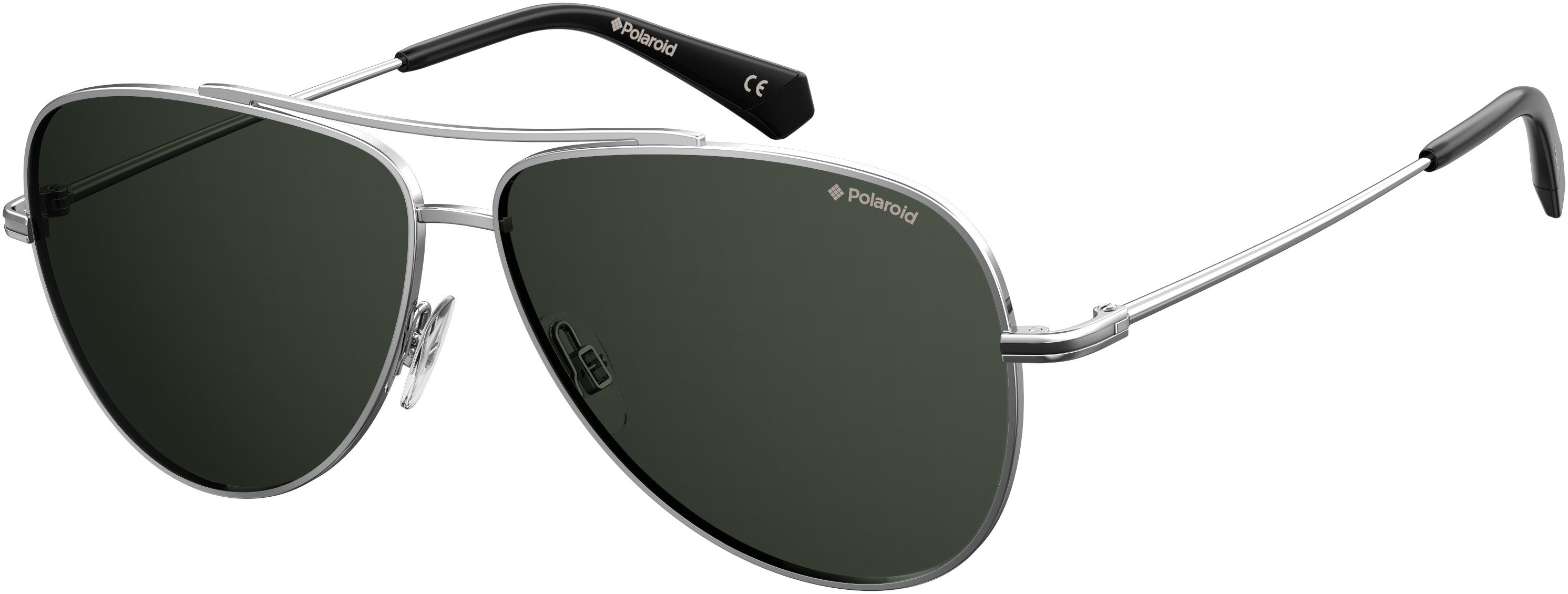 Polaroid Core Polaroid 6106/S/X Aviator Sunglasses 0010-0010  Palladium (M9 Gray Pz)