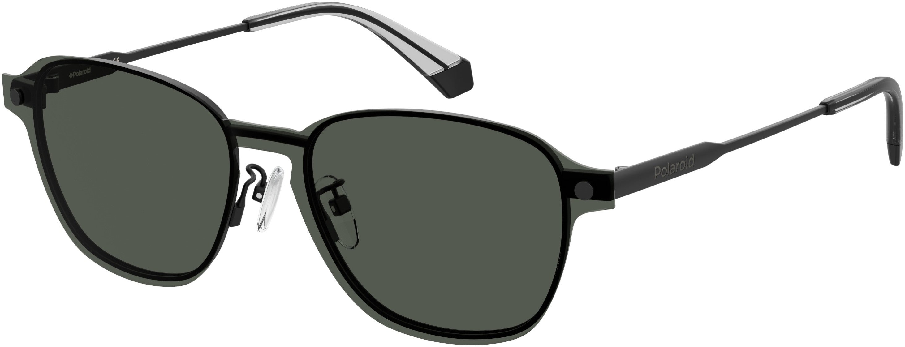 Polaroid Core Polaroid 6119/G/cs Square Sunglasses 0V81-0V81  Dark Ruthenium Black (M9 Gray Pz)