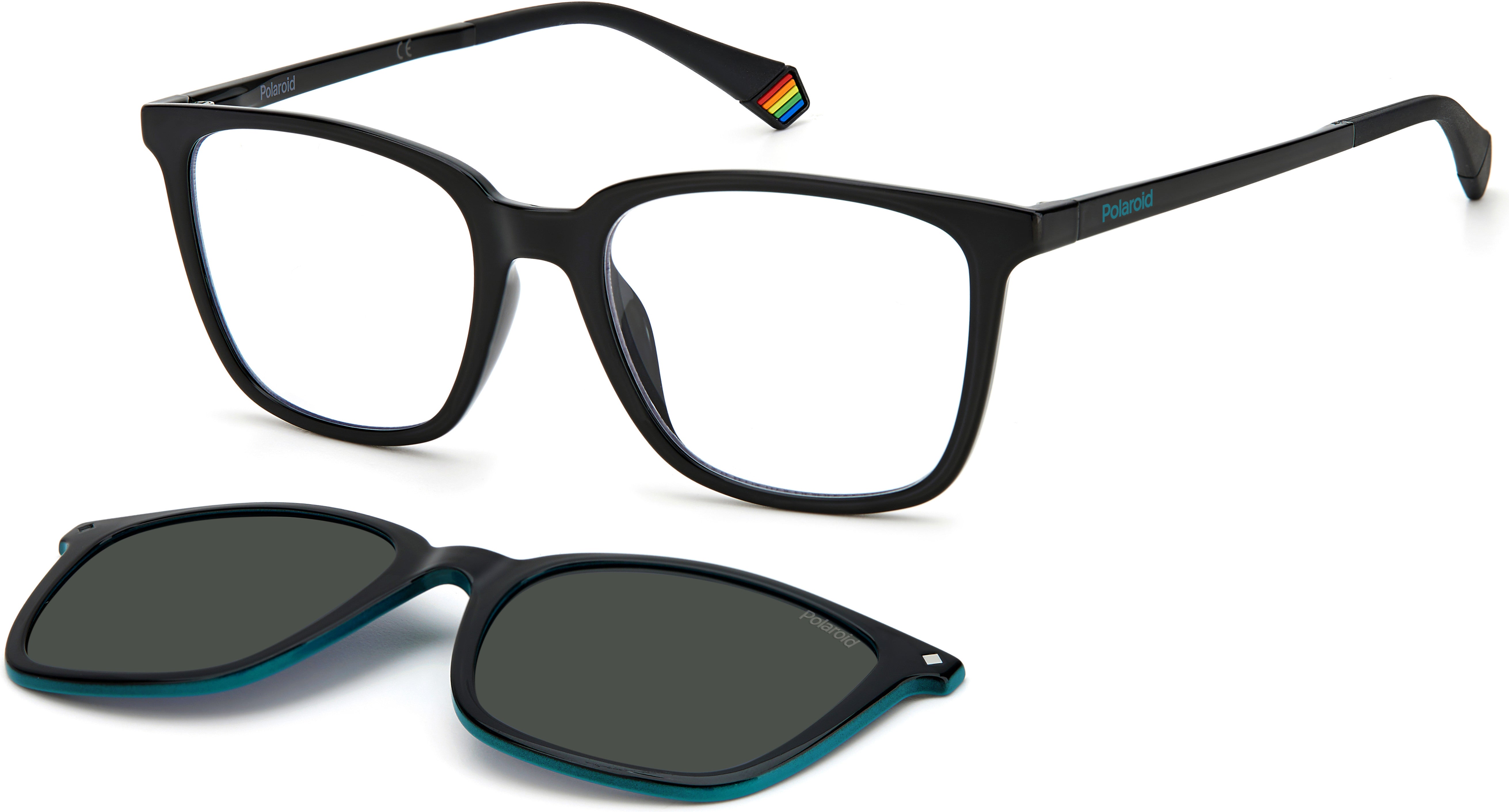 Polaroid Core Polaroid 6136/cs Square Sunglasses 0807-0807  Black (M9 Gray Pz)
