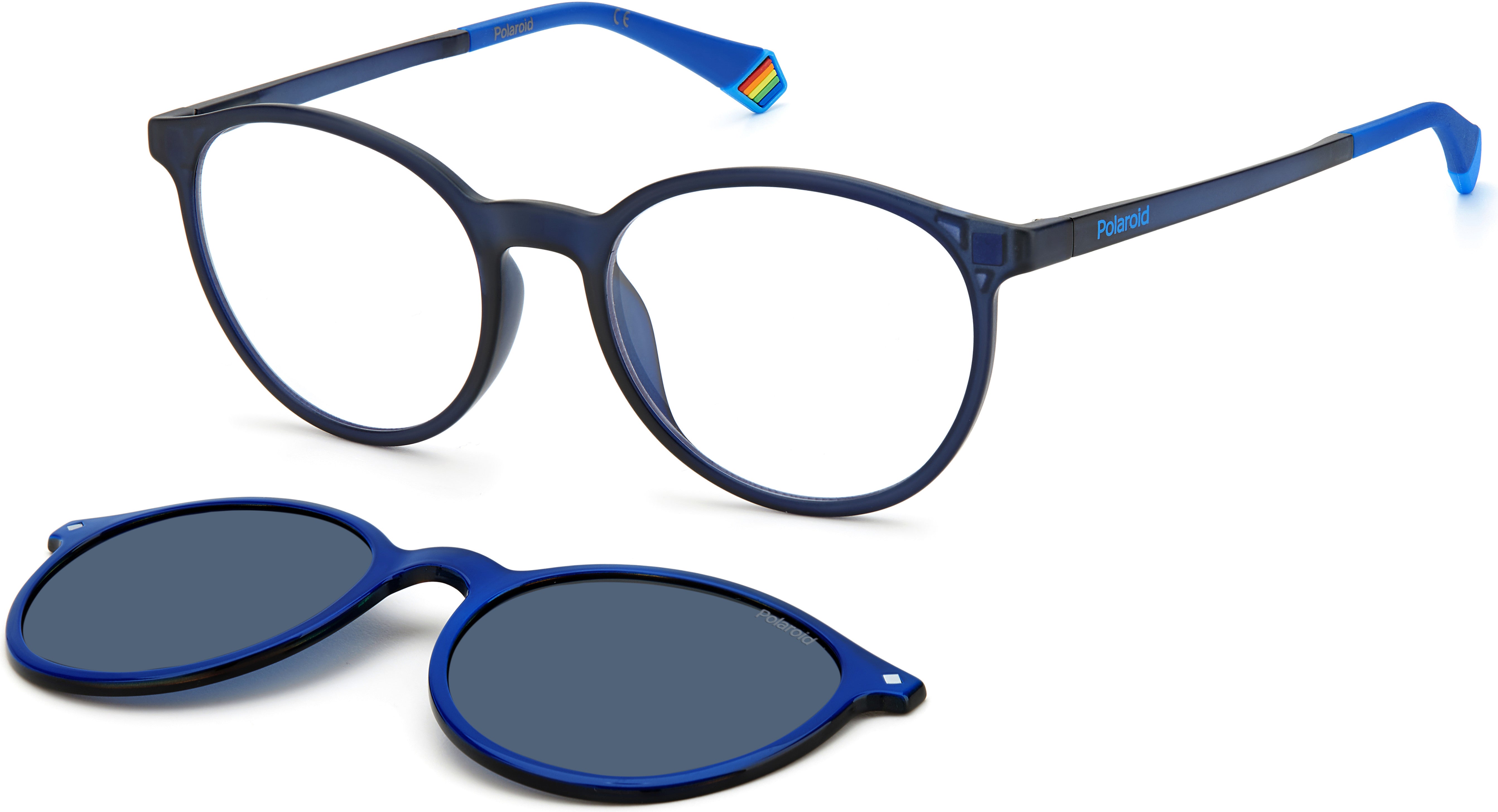 Polaroid Core Polaroid 6137/cs Oval Modified Sunglasses 0PJP-0PJP  Blue (C3 Blue Polarized)