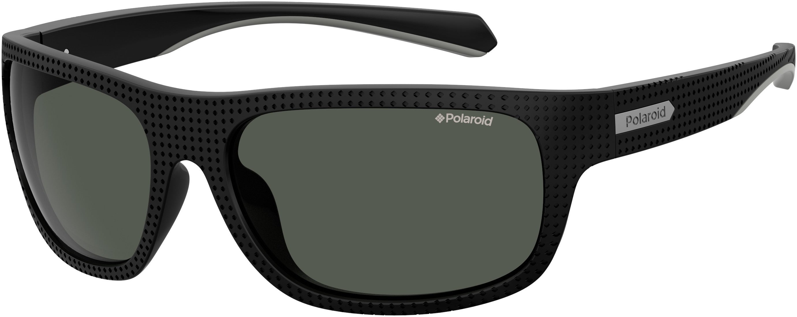Polaroid Core Polaroid 7022/S Rectangular Sunglasses 0807-0807  Black (M9 Gray Pz)