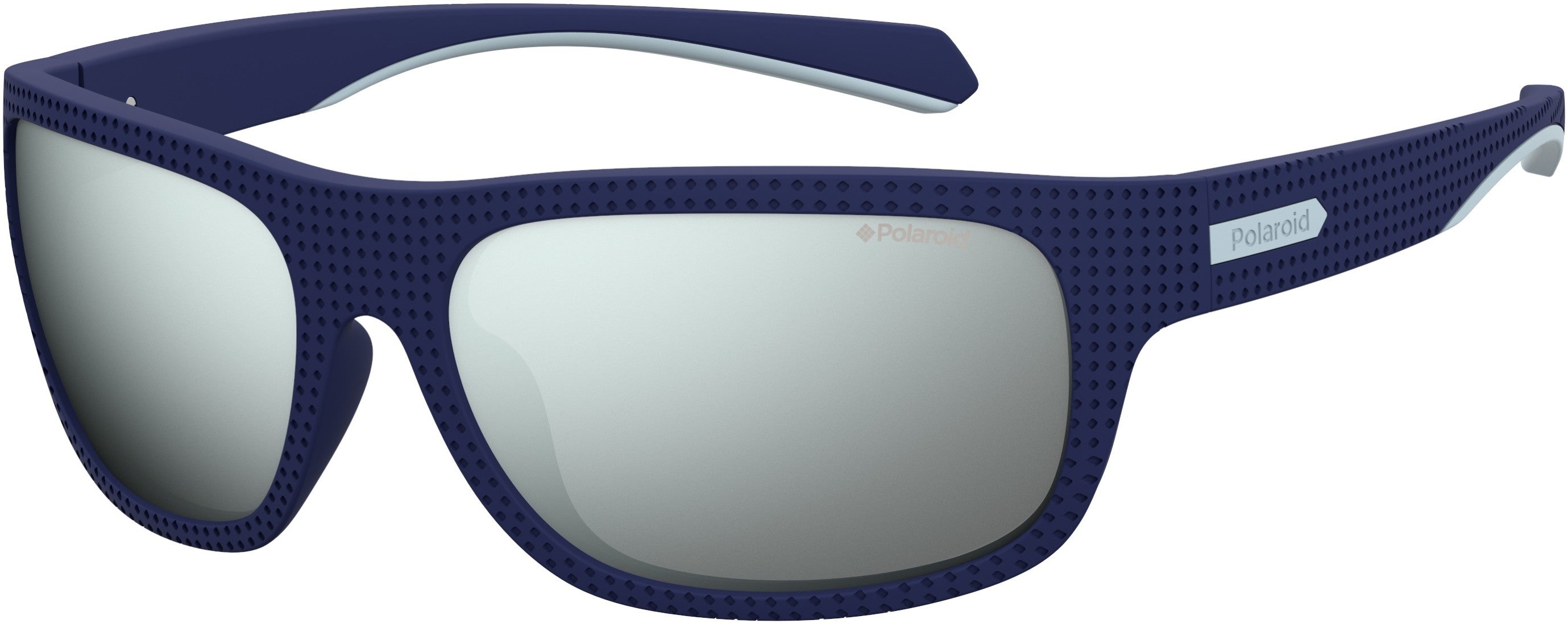 Polaroid Core Polaroid 7022/S Rectangular Sunglasses 0PJP-0PJP  Blue (EX Gray/Silver Mirror Po)