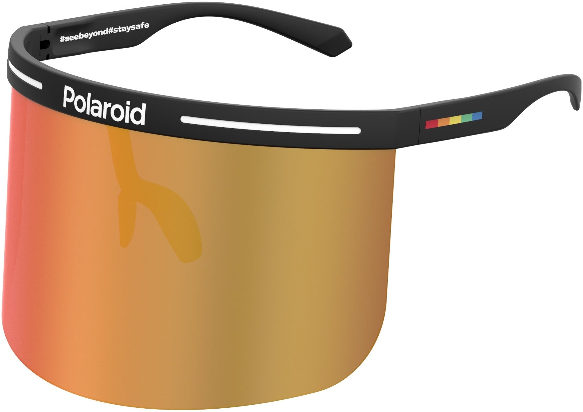 Polaroid Sport Polaroid 7038/S Special Shape Sunglasses 0OIT-0OIT  Black Redgd (AO Red Mirror)
