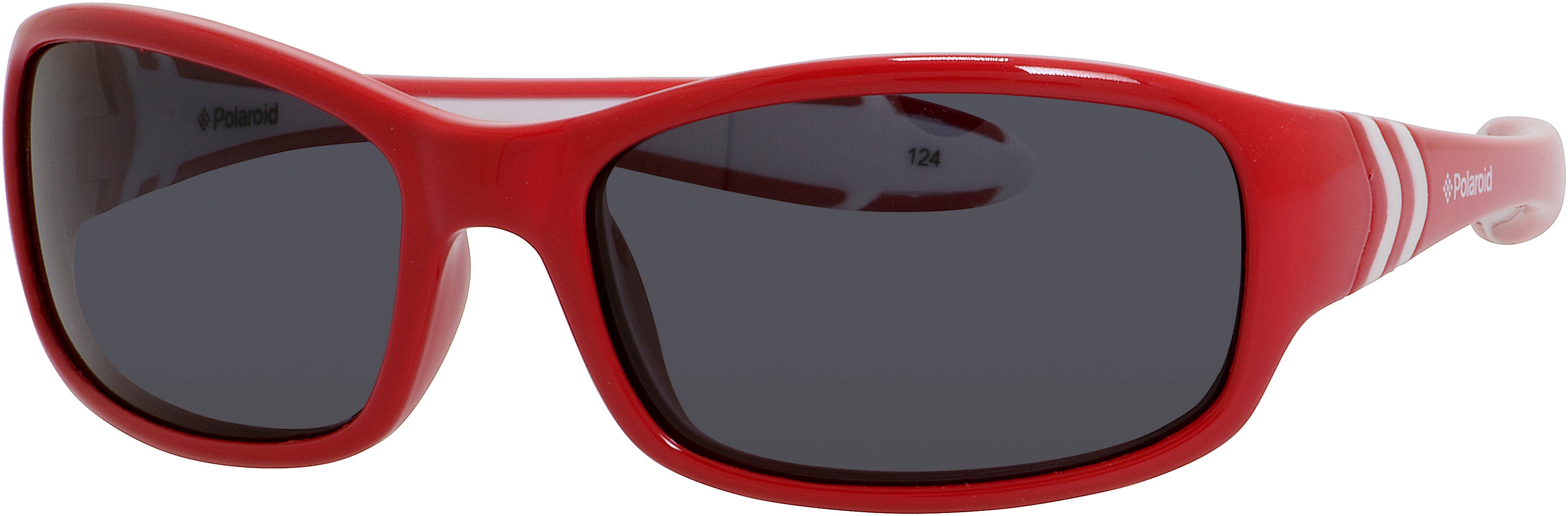 Polaroid Kids Polaroid 8000/S Rectangular Sunglasses 0T15-0T15  Red White (Y2 Gray Polarized)