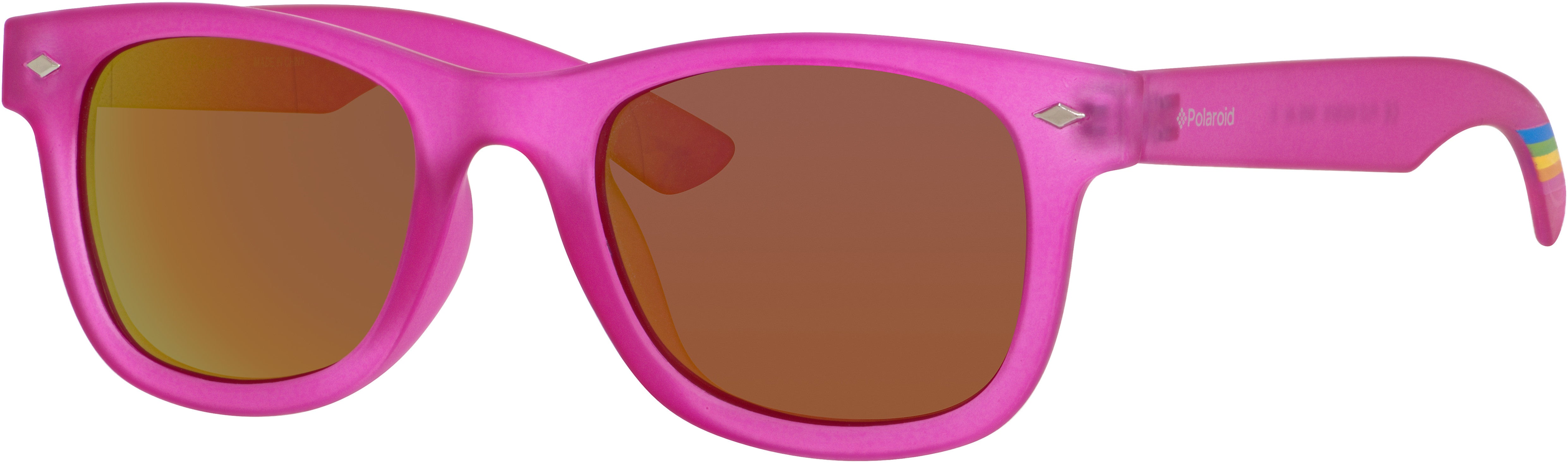 Polaroid Kids Polaroid 8009/N Rectangular Sunglasses 0IMS-0IMS  Bright Pink (AI Pink Ml Az)
