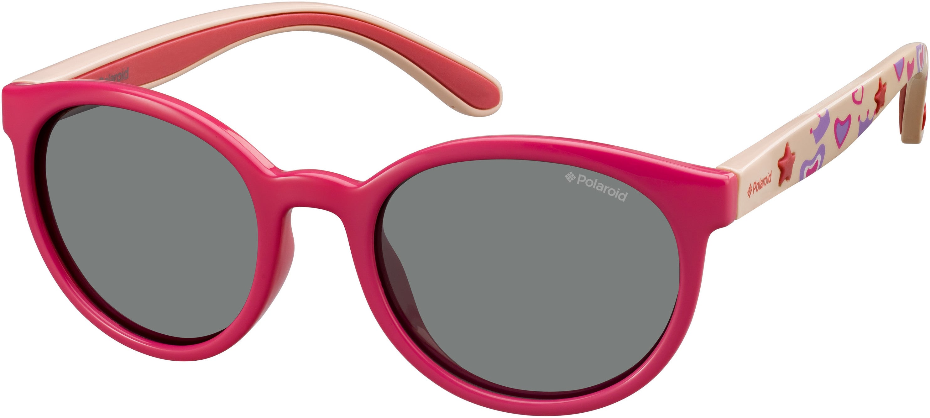 Polaroid Kids Polaroid 8014/S Oval Modified Sunglasses 0MBT-0MBT  Fuchsia (AI Pink Ml Az)