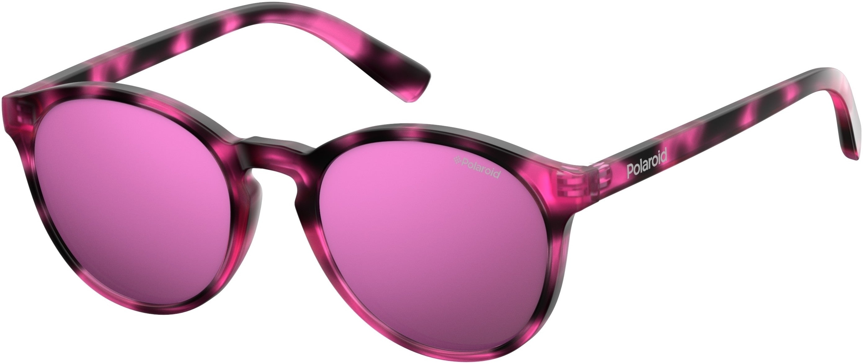 Polaroid Kids Polaroid 8024/S Oval Modified Sunglasses 0C4B-0C4B  Havana Fuchsia (AI Pink Ml Az)