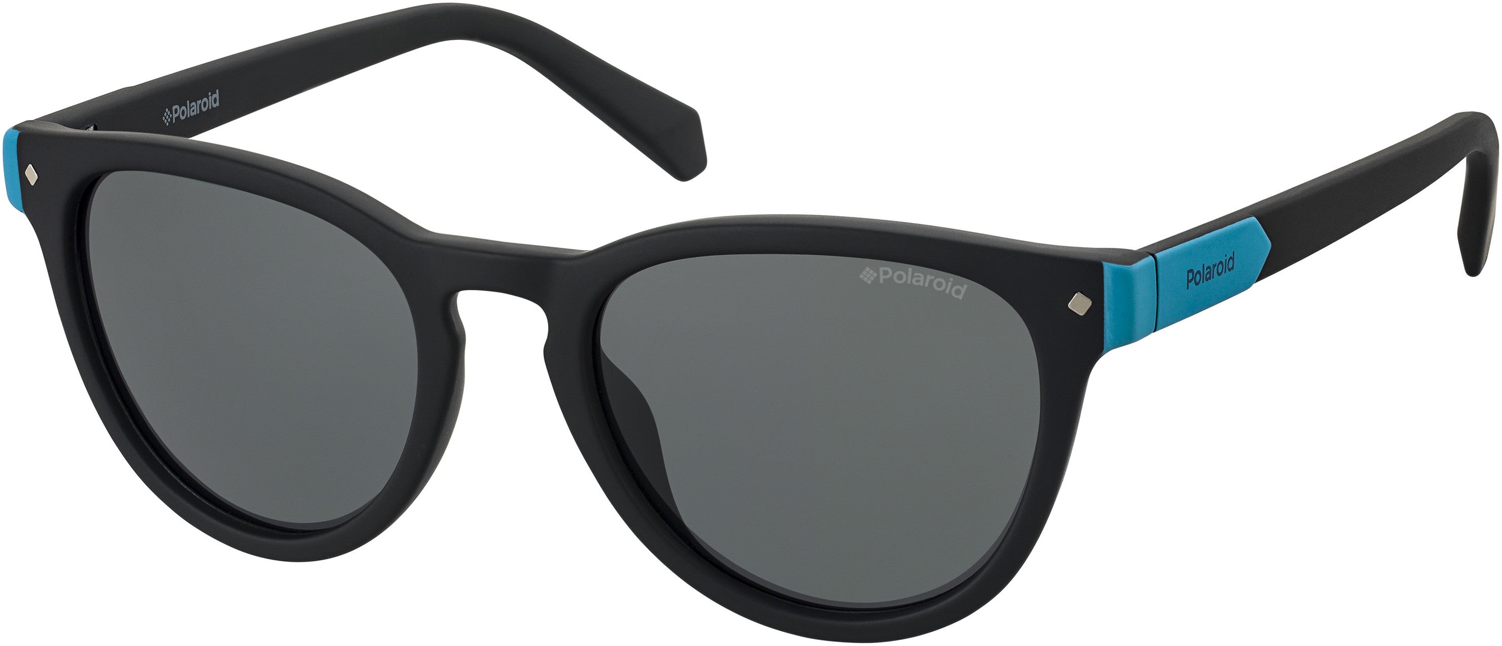 Polaroid Kids Polaroid 8026/S Oval Modified Sunglasses 0003-0003  Matte Black (M9 Gray Pz)