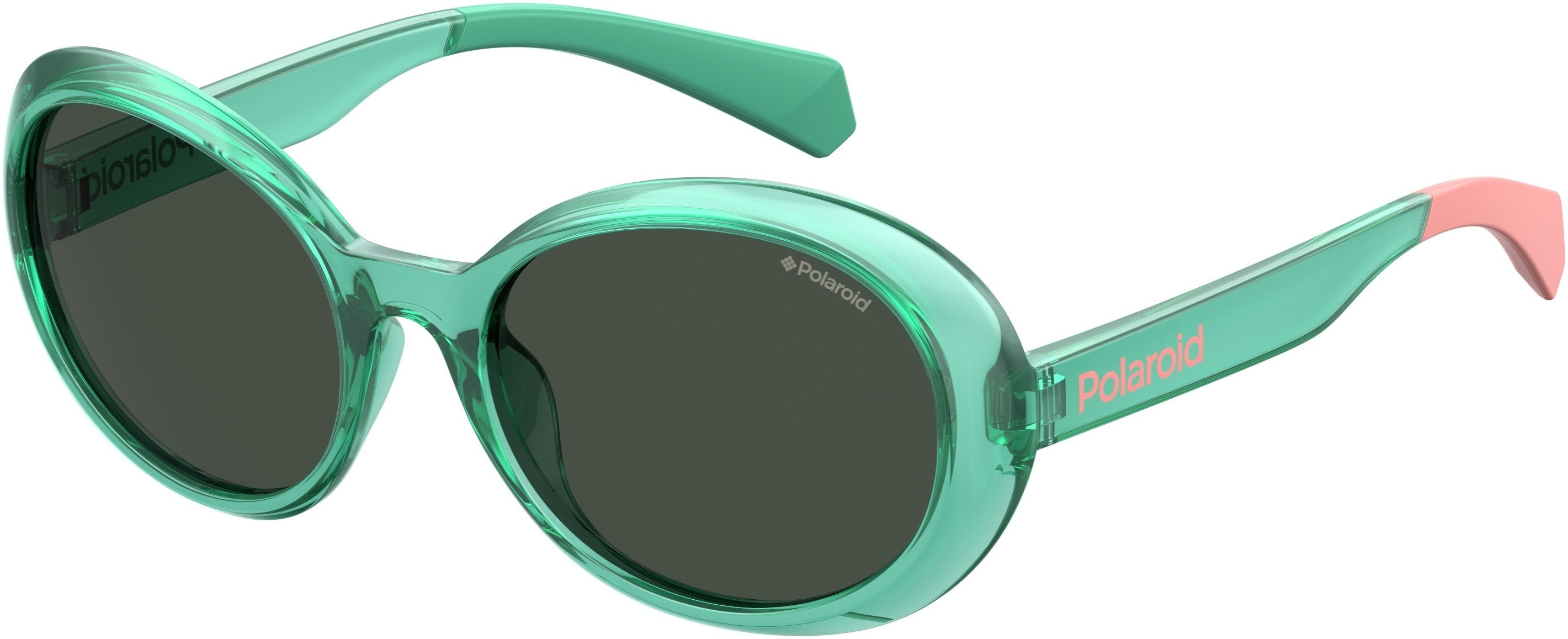 Polaroid Kids Polaroid 8033/S Oval Modified Sunglasses 01ED-01ED  Green (M9 Gray Pz)