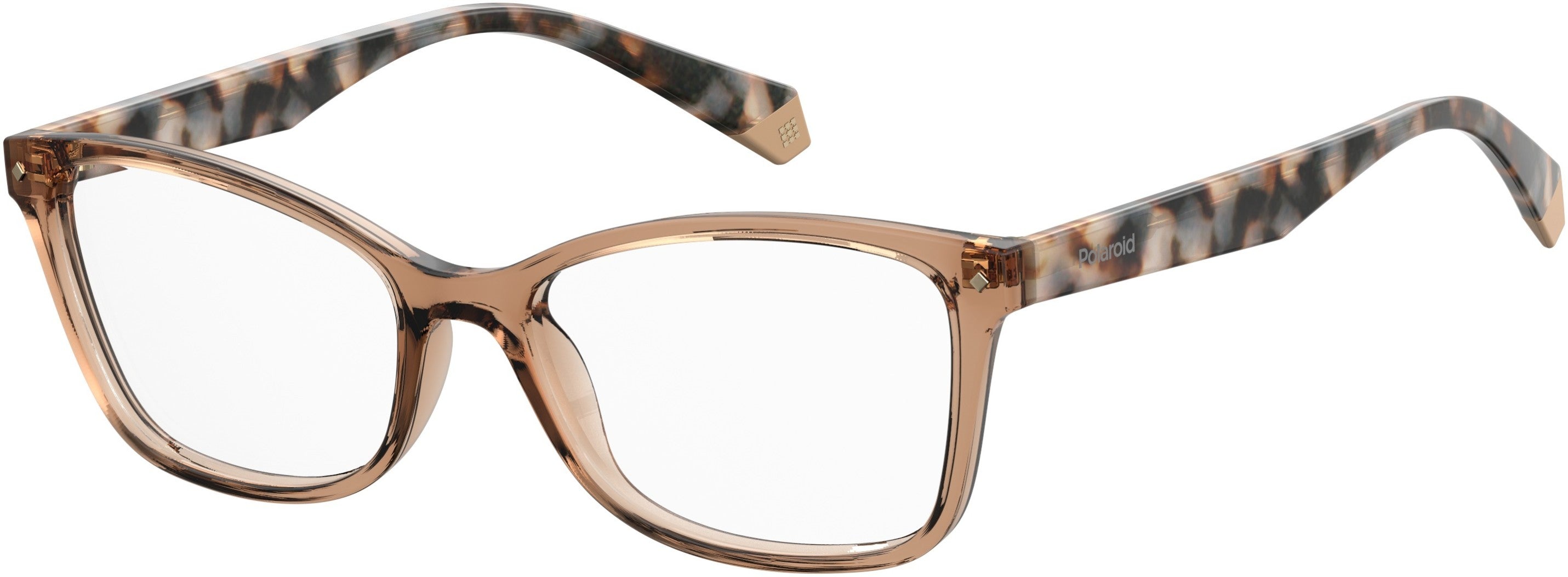 Polaroid Core Polaroid D 320 Cat Eye/butterfly Eyeglasses 010A-010A  Beige (00 Demo Lens)