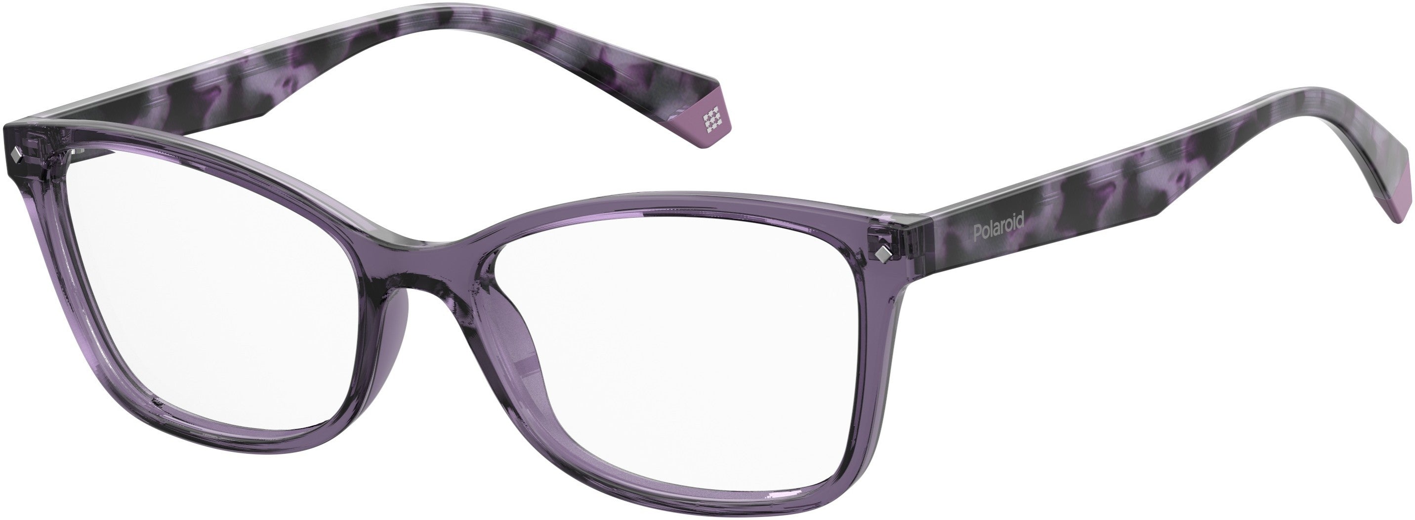 Polaroid Core Polaroid D 320 Cat Eye/butterfly Eyeglasses 0789-0789  Lilac (00 Demo Lens)