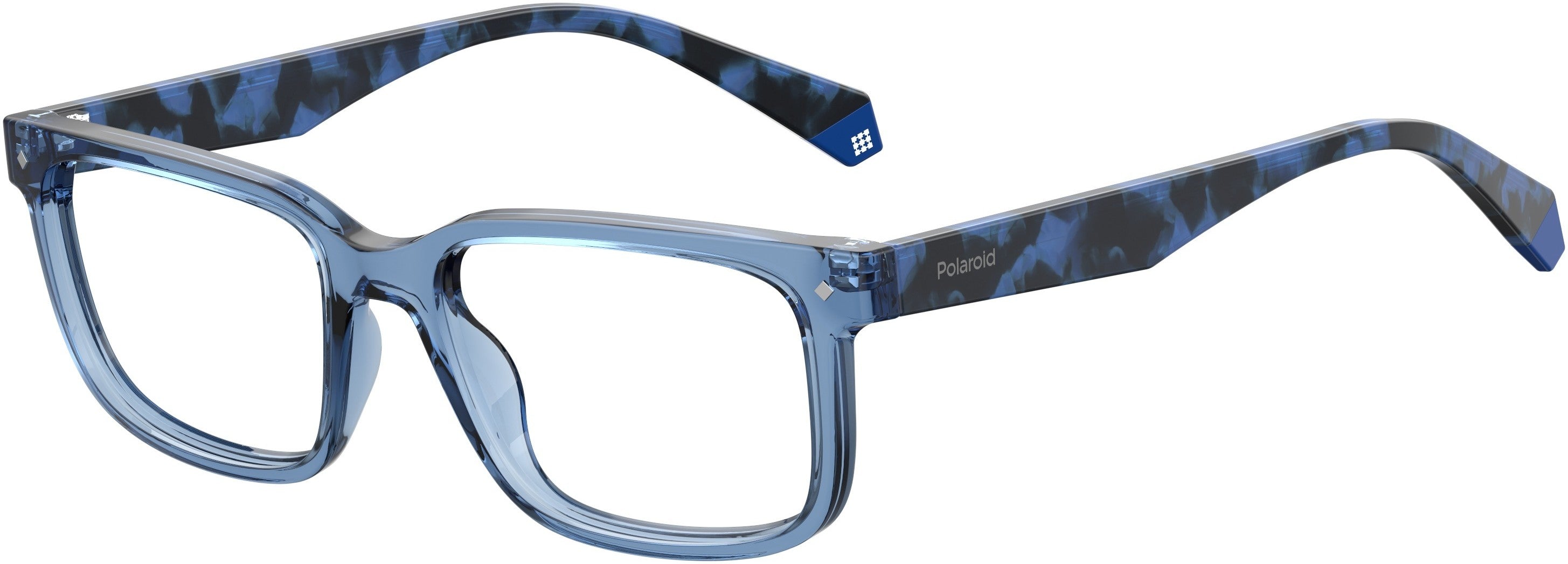Polaroid Core Polaroid D 335 Rectangular Eyeglasses 0PJP-0PJP  Blue (00 Demo Lens)