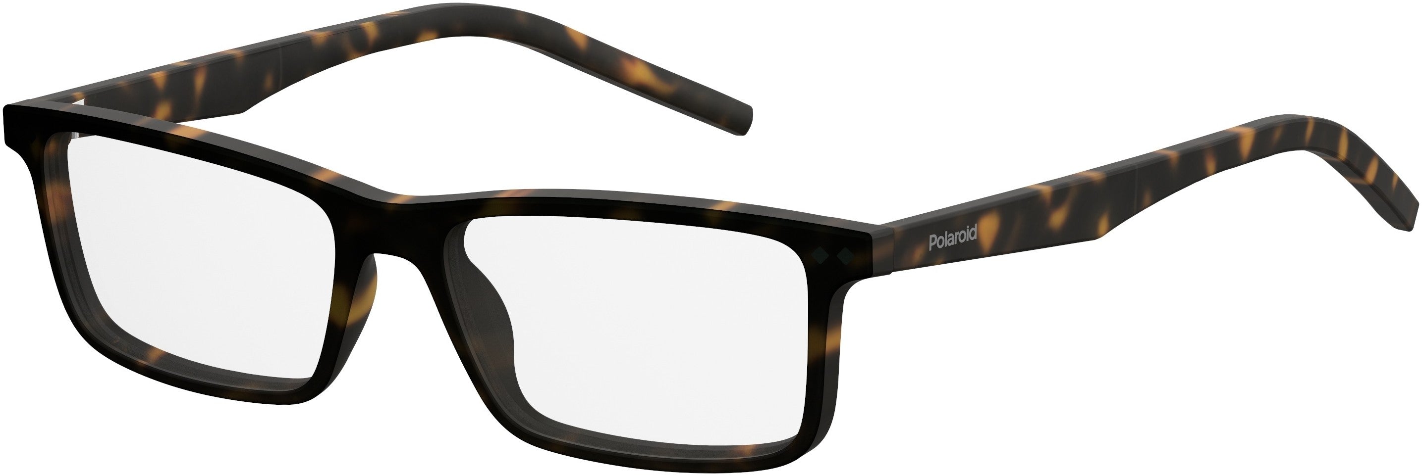 Polaroid Core Polaroid D 336 Rectangular Eyeglasses 0N9P-0N9P  Matte Havana (00 Demo Lens)