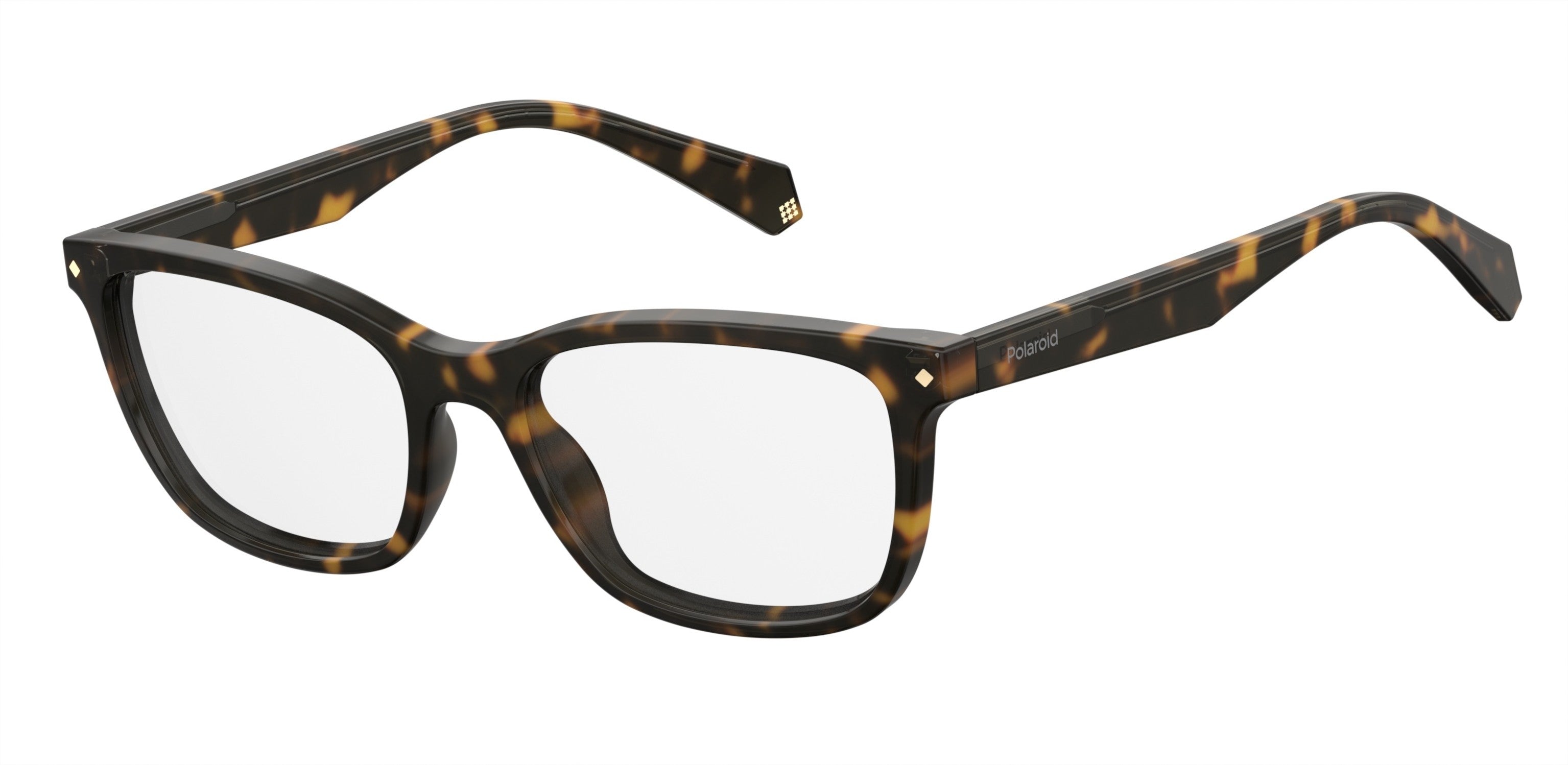Polaroid Core Polaroid D 338 Rectangular Eyeglasses 0N9P-0N9P  Matte Havana (00 Demo Lens)