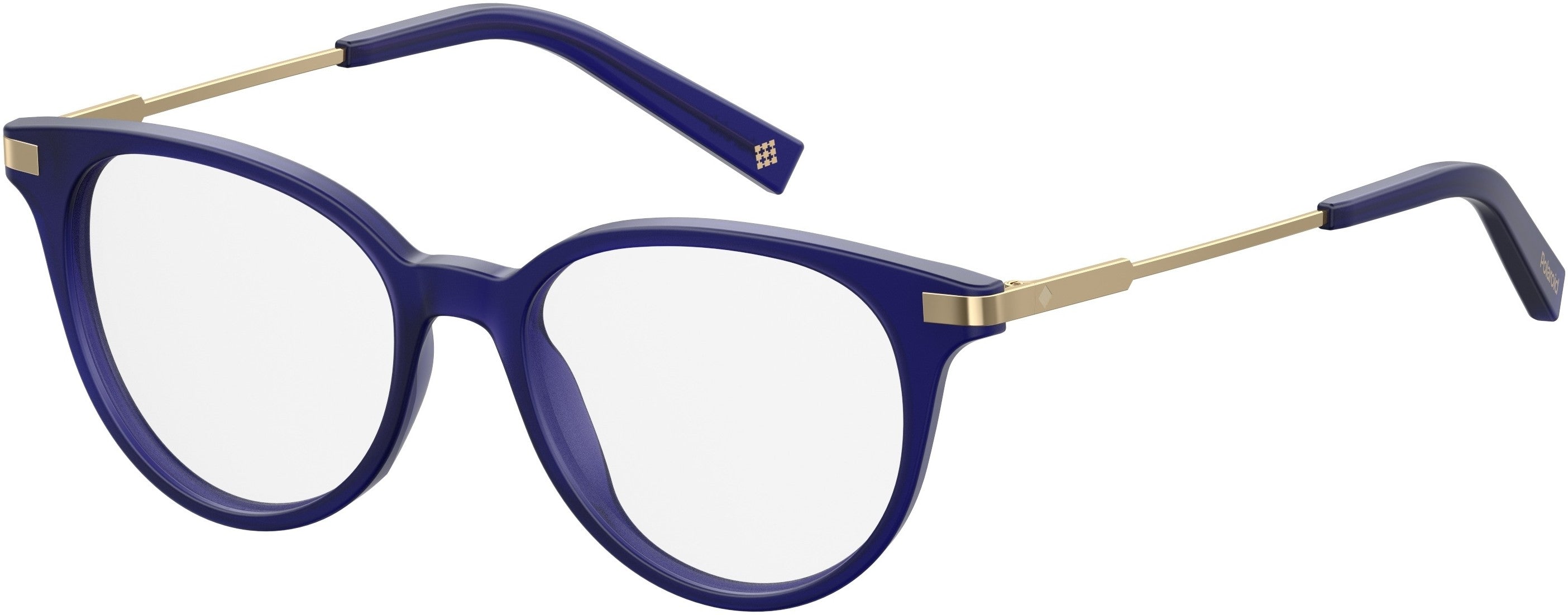 Polaroid Core Polaroid D 352 Oval Modified Eyeglasses 0PJP-0PJP  Blue (00 Demo Lens)