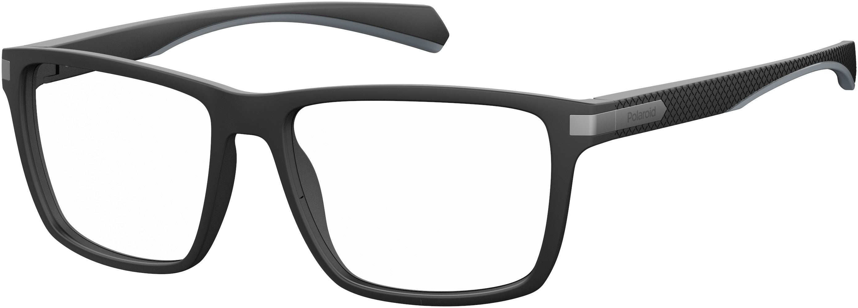 Polaroid Core Polaroid D 355 Rectangular Eyeglasses 0003-0003  Matte Black (00 Demo Lens)