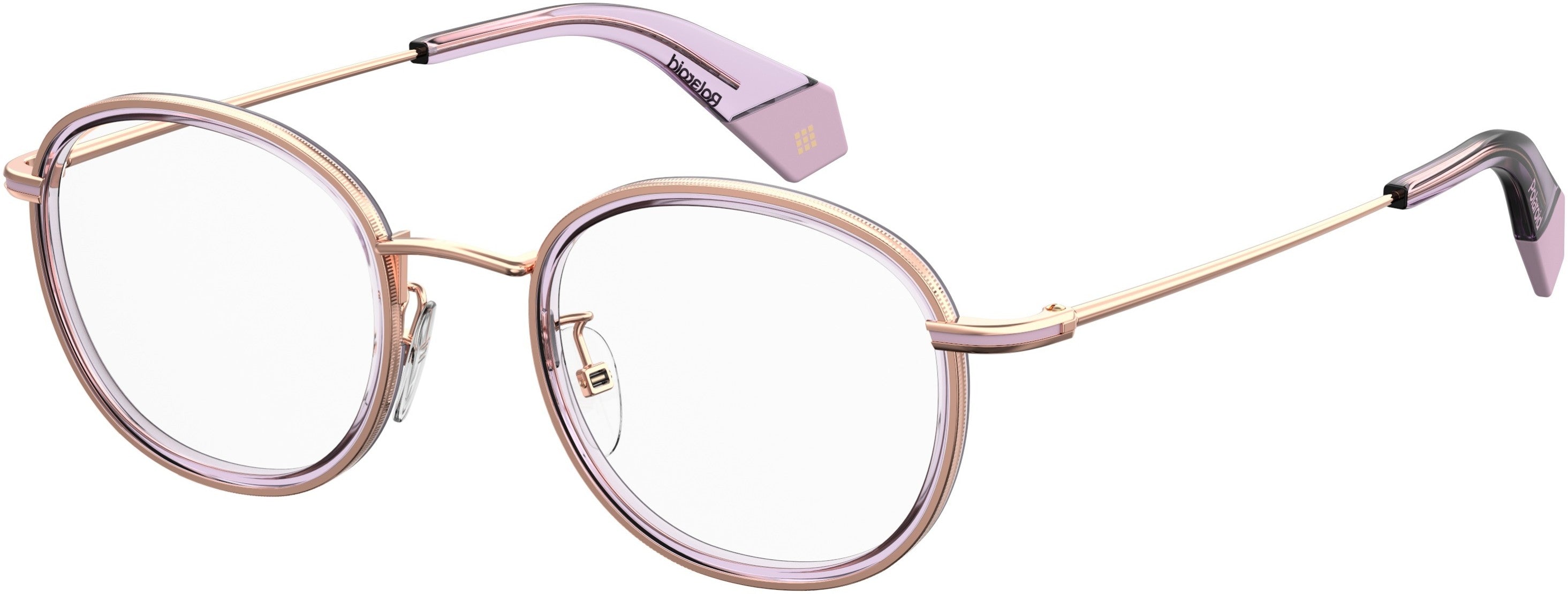 Polaroid Core Polaroid D 366/F Oval Modified Eyeglasses 0LTA-0LTA  Gdcpp (00 Demo Lens)