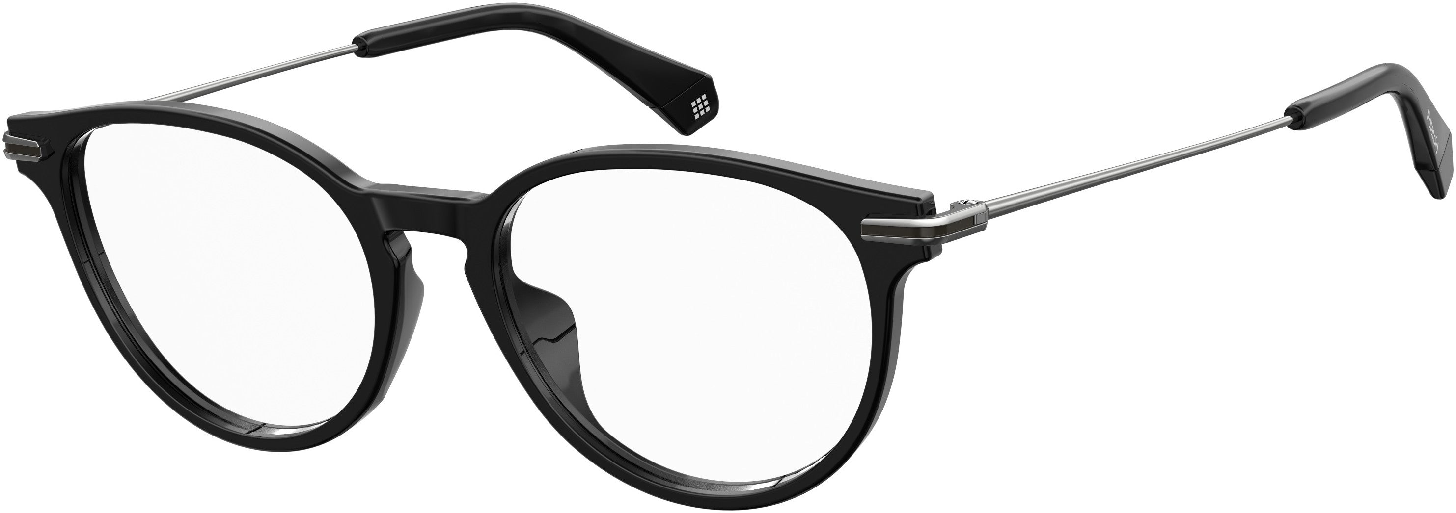 Polaroid Core Polaroid D 374/G Oval Modified Eyeglasses 0807-0807  Black (00 Demo Lens)